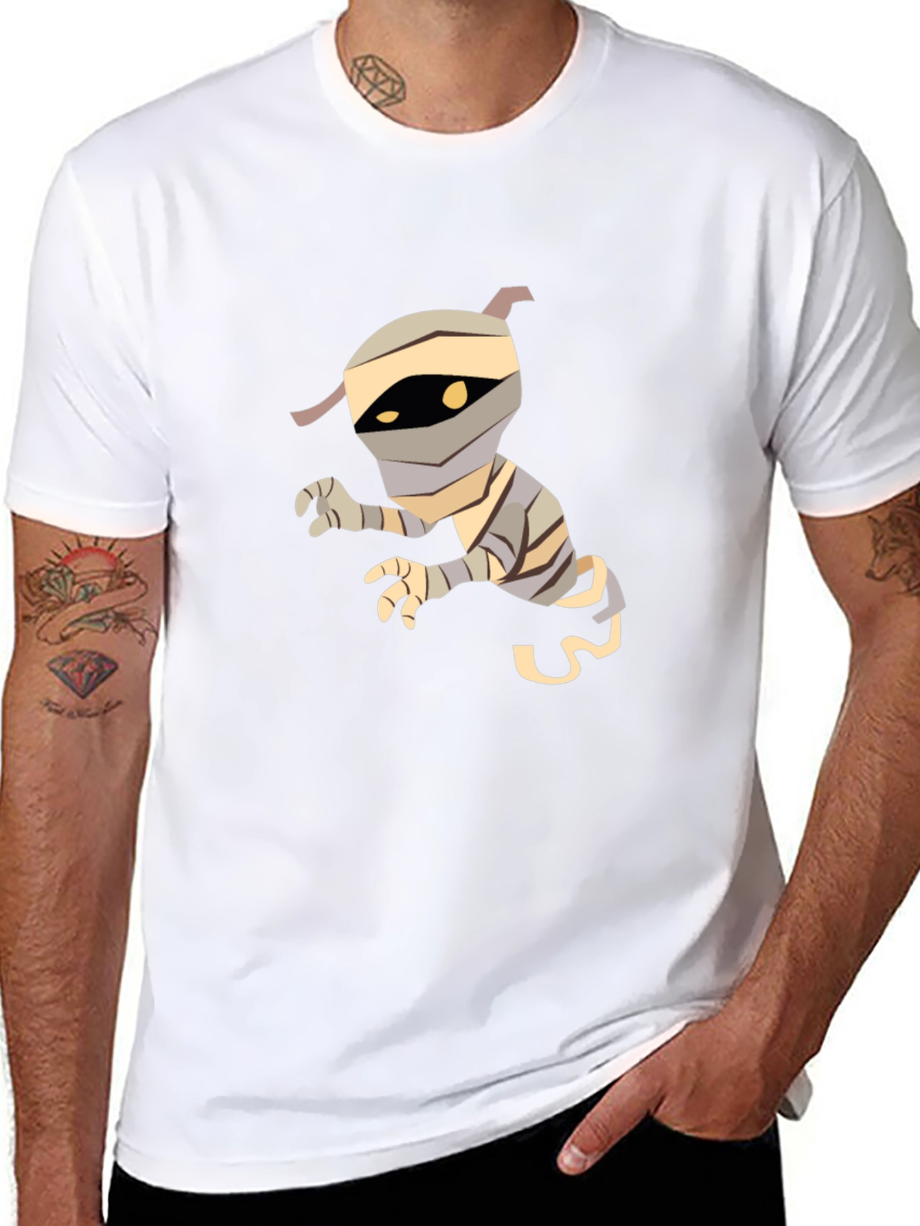 Mummy Graphic Tee - Unique Halloween T-Shirt