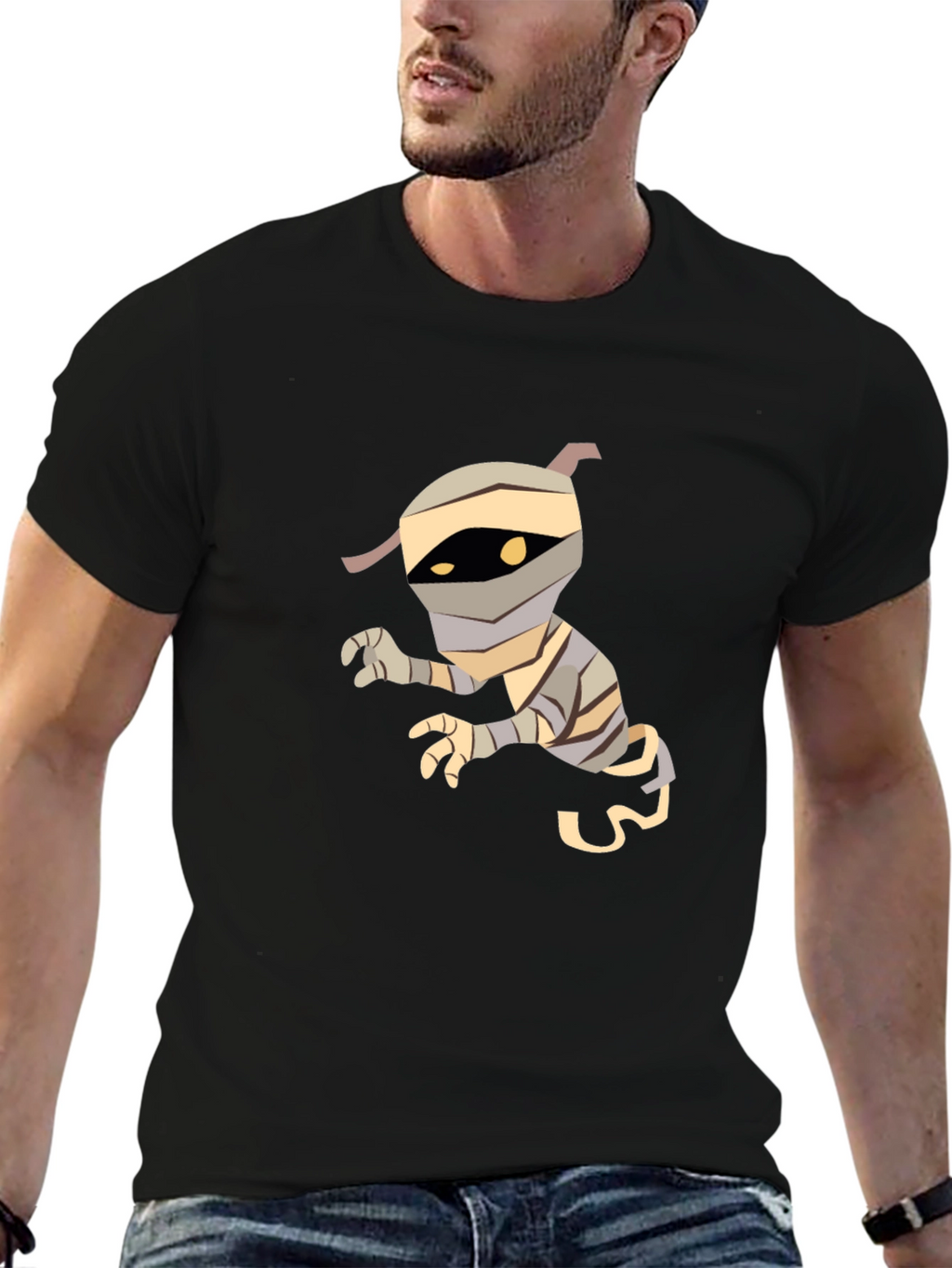 Mummy Graphic Tee - Unique Halloween T-Shirt