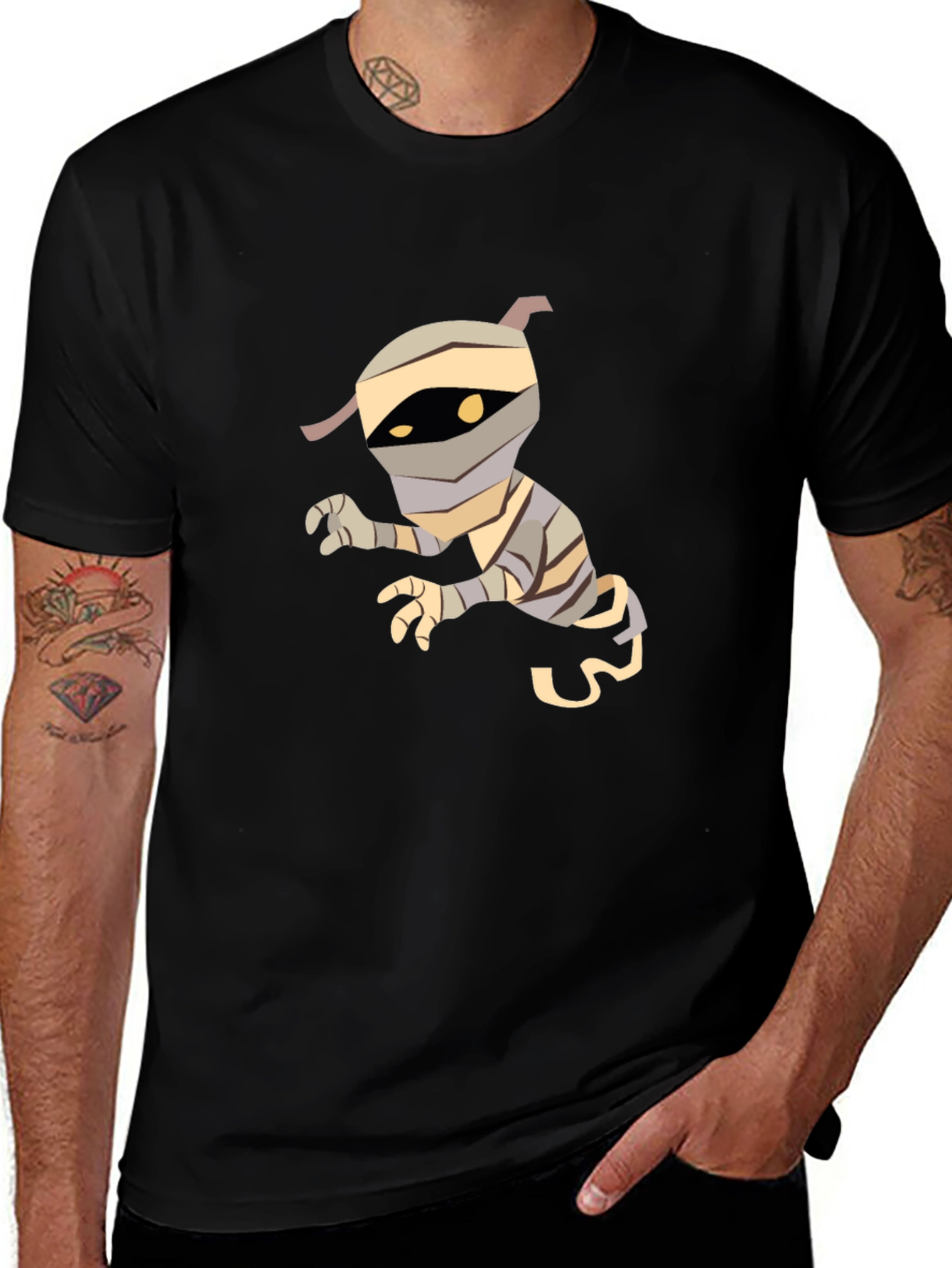 Mummy Graphic Tee - Unique Halloween T-Shirt