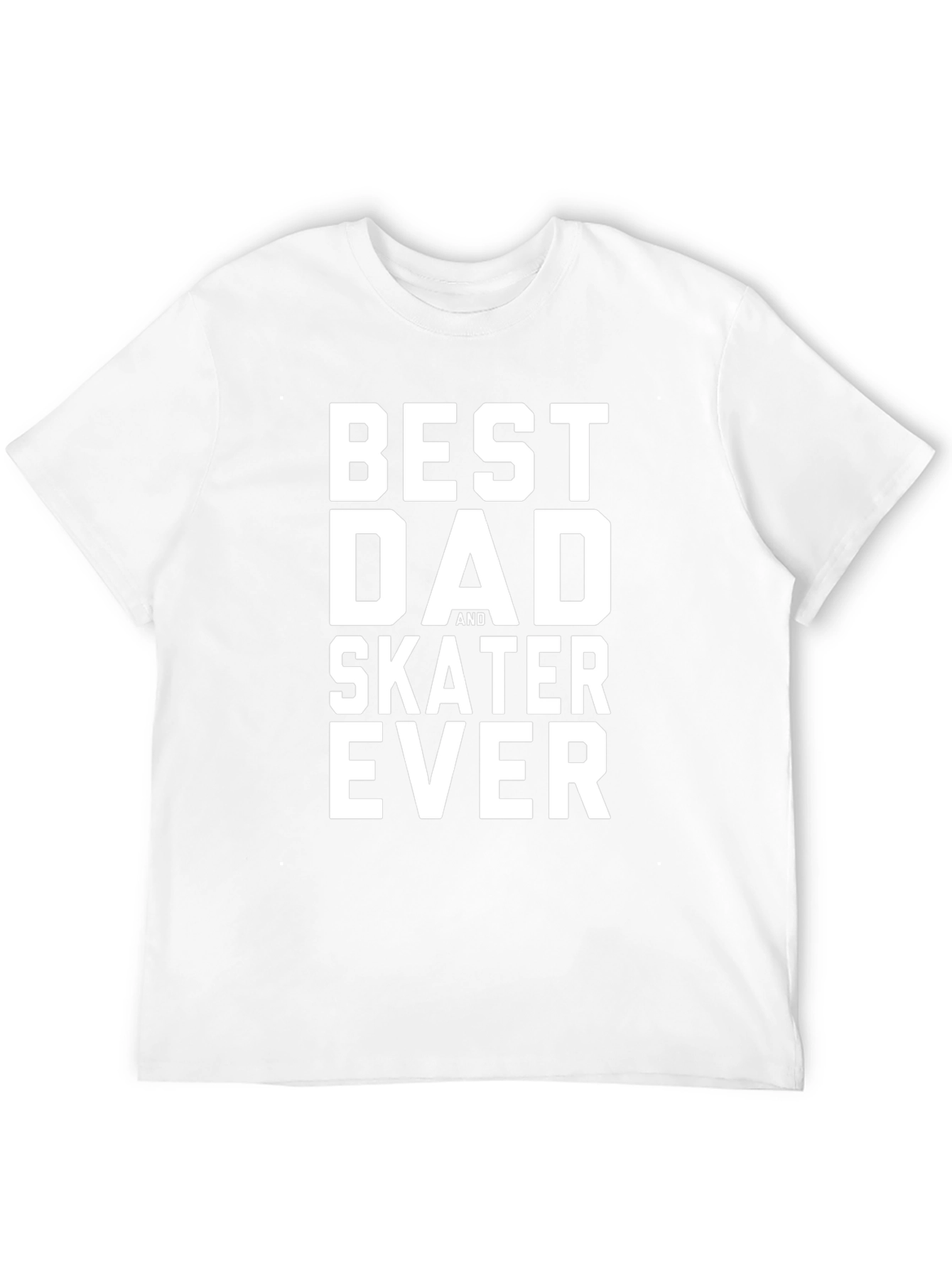 Best Dad and Skater Ever Black T-Shirt