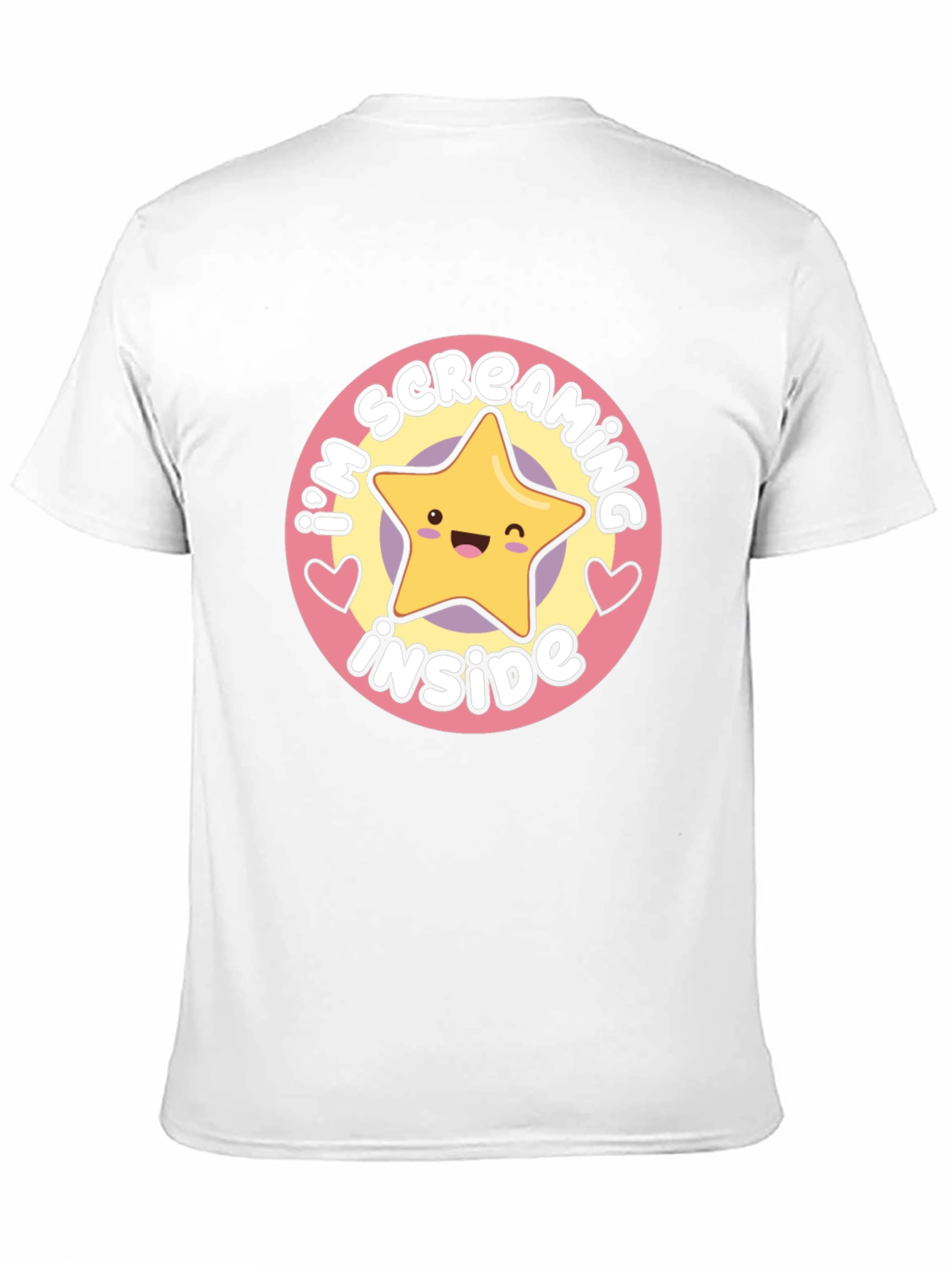 Screaming Inside Star Graphic T-Shirt - Soft Cotton