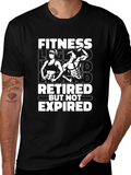Fitness Legend Retired But Not Expired Black T-Shirt