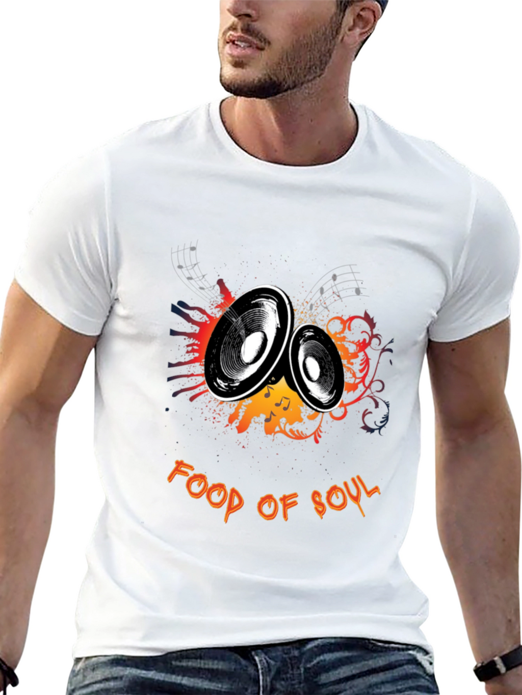 Food of Soul Graphic T-Shirt - Music Lover Tee