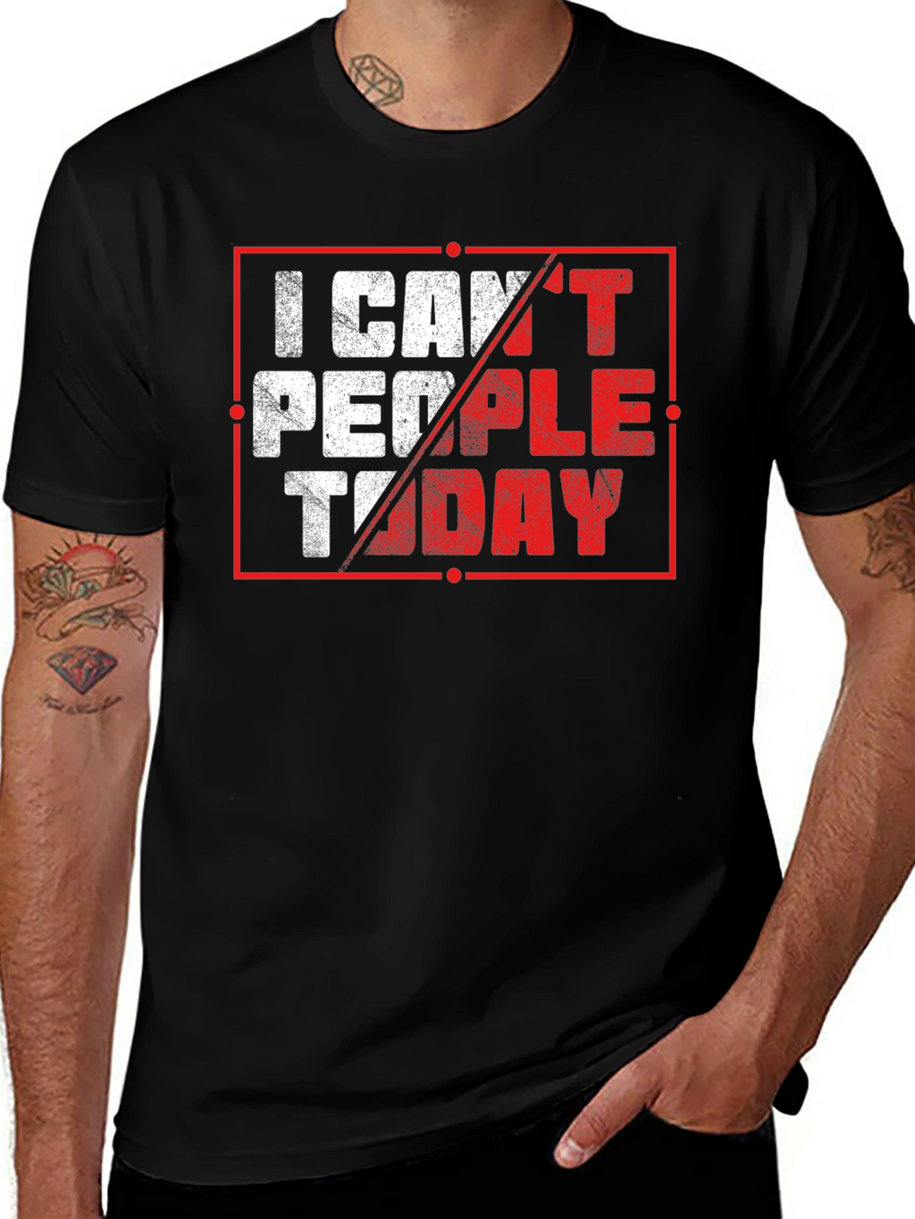 I Cant People Today Graphic T-Shirt