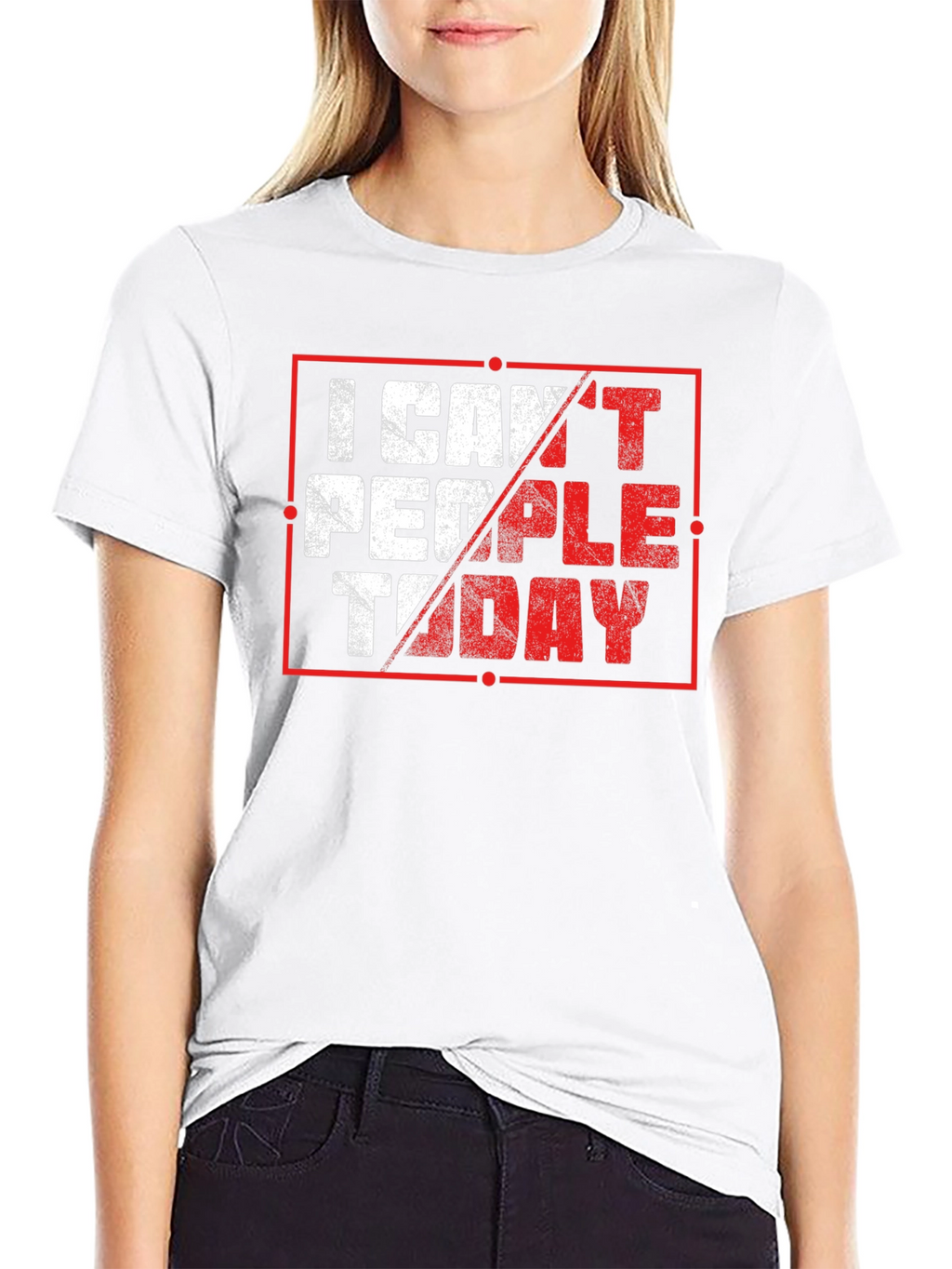 I Cant People Today Graphic T-Shirt