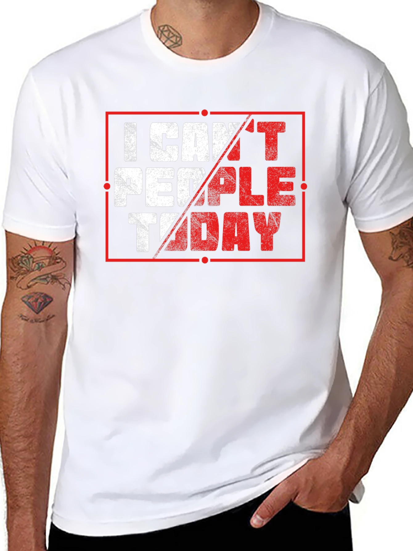 I Cant People Today Graphic T-Shirt