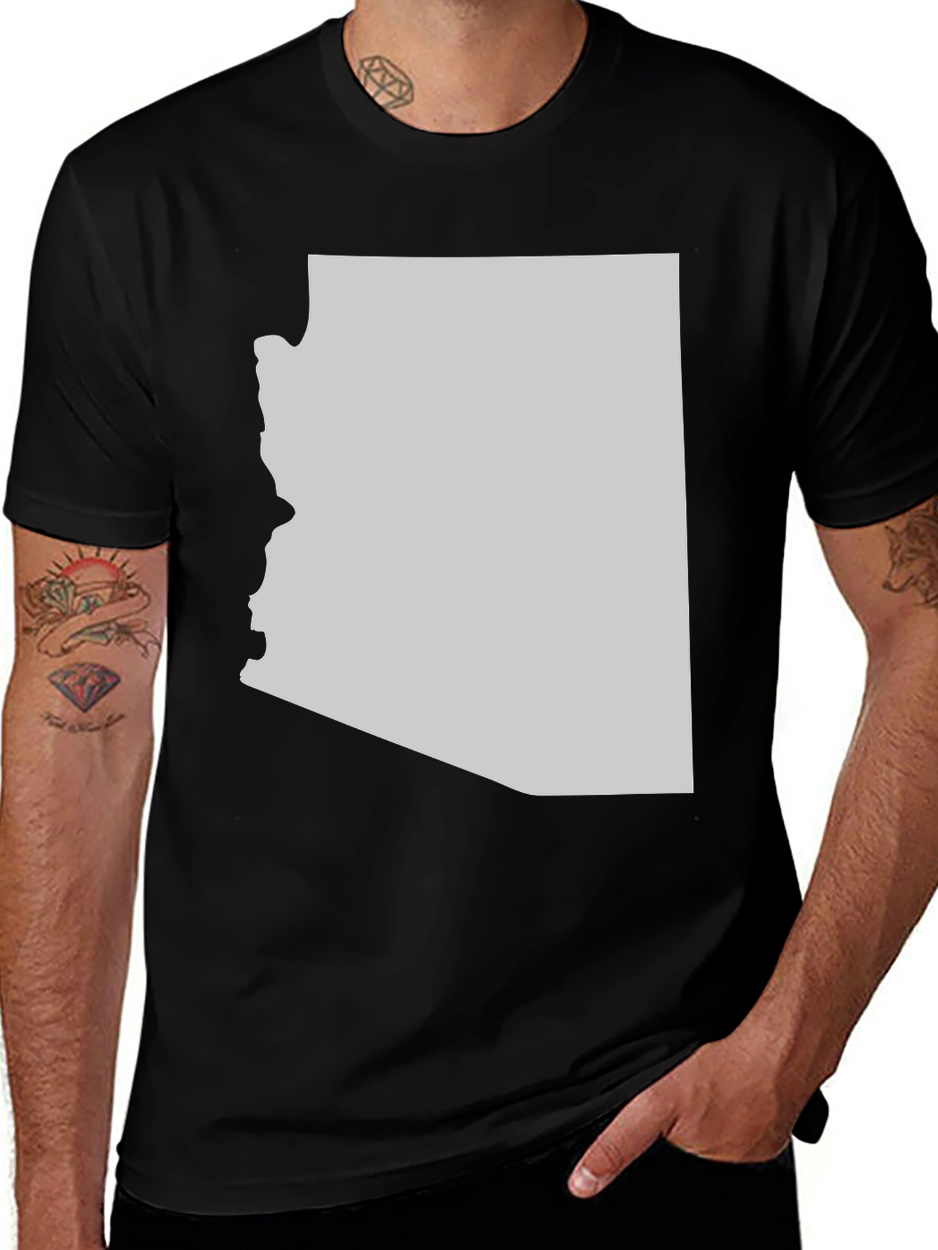 Arizona State Pride T-Shirt - Black Cotton Tee