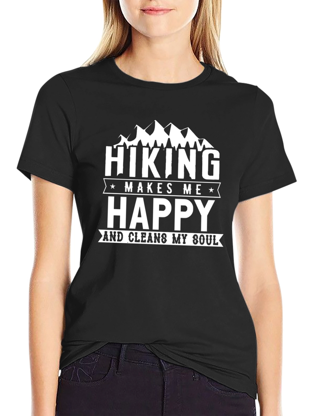 Hiking Makes Me Happy Graphic Tee