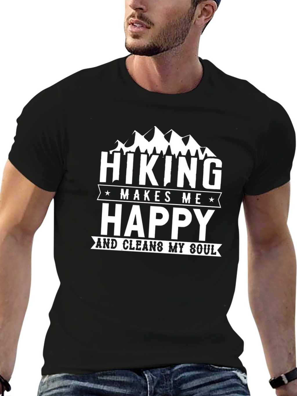 Hiking Makes Me Happy Graphic Tee