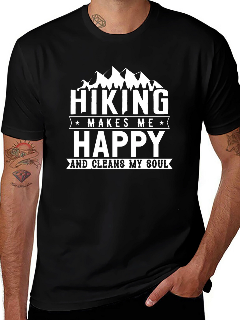 Hiking Makes Me Happy Graphic Tee