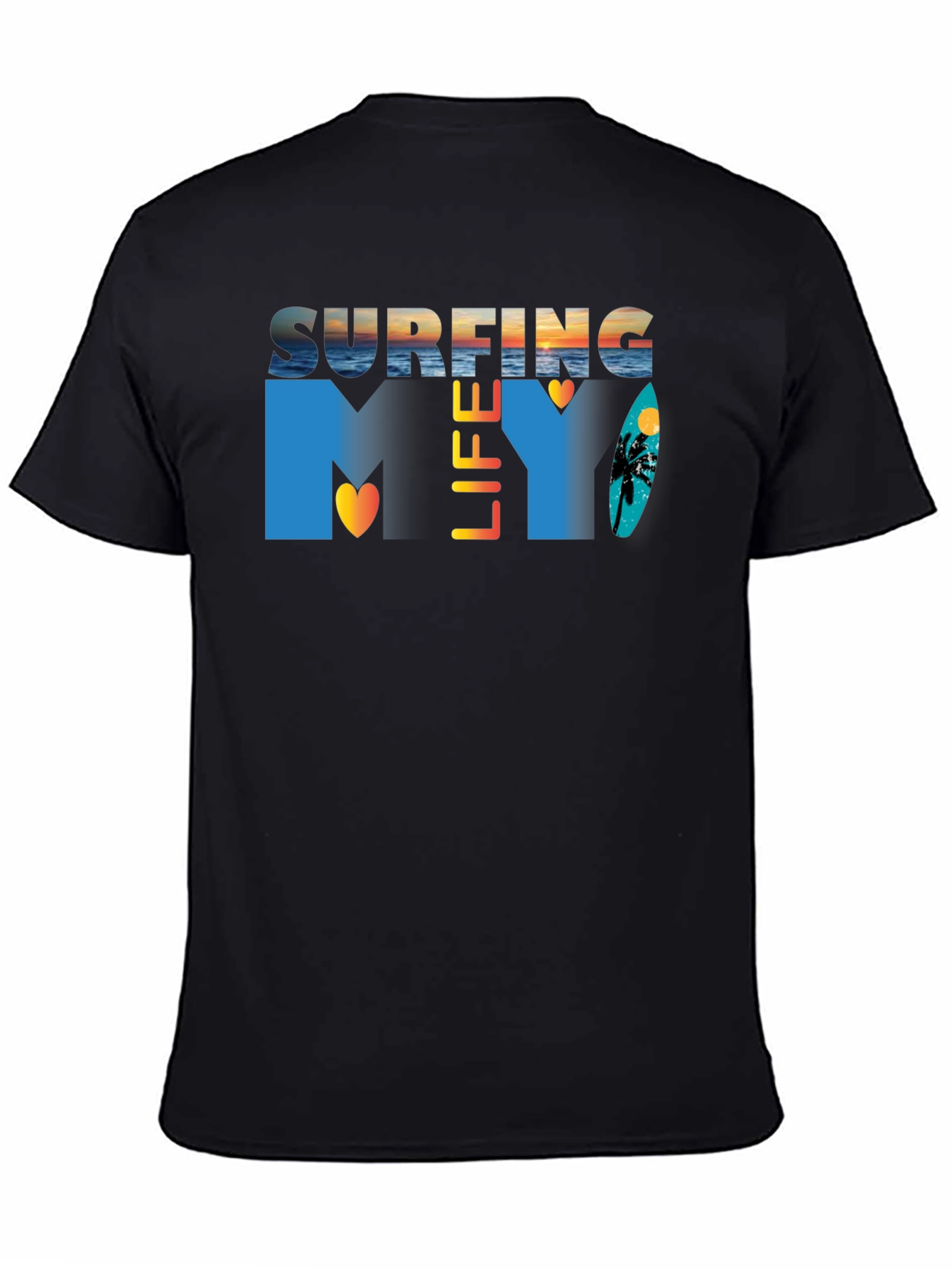 Surfing Life Graphic Tee - Stylish Summer Apparel