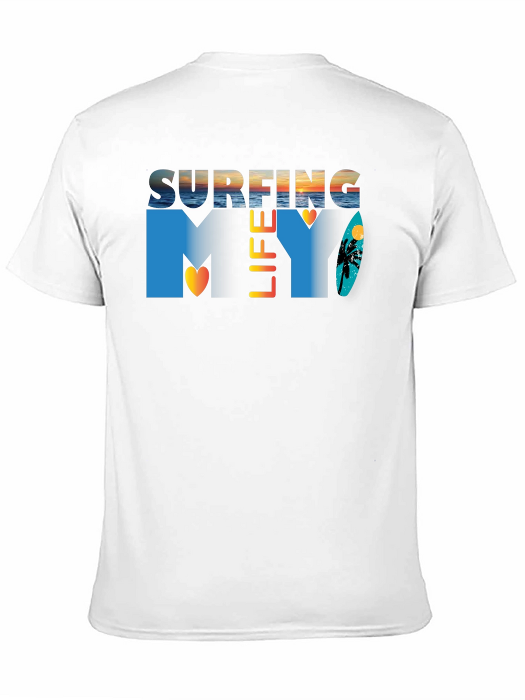 Surfing Life Graphic Tee - Stylish Summer Apparel