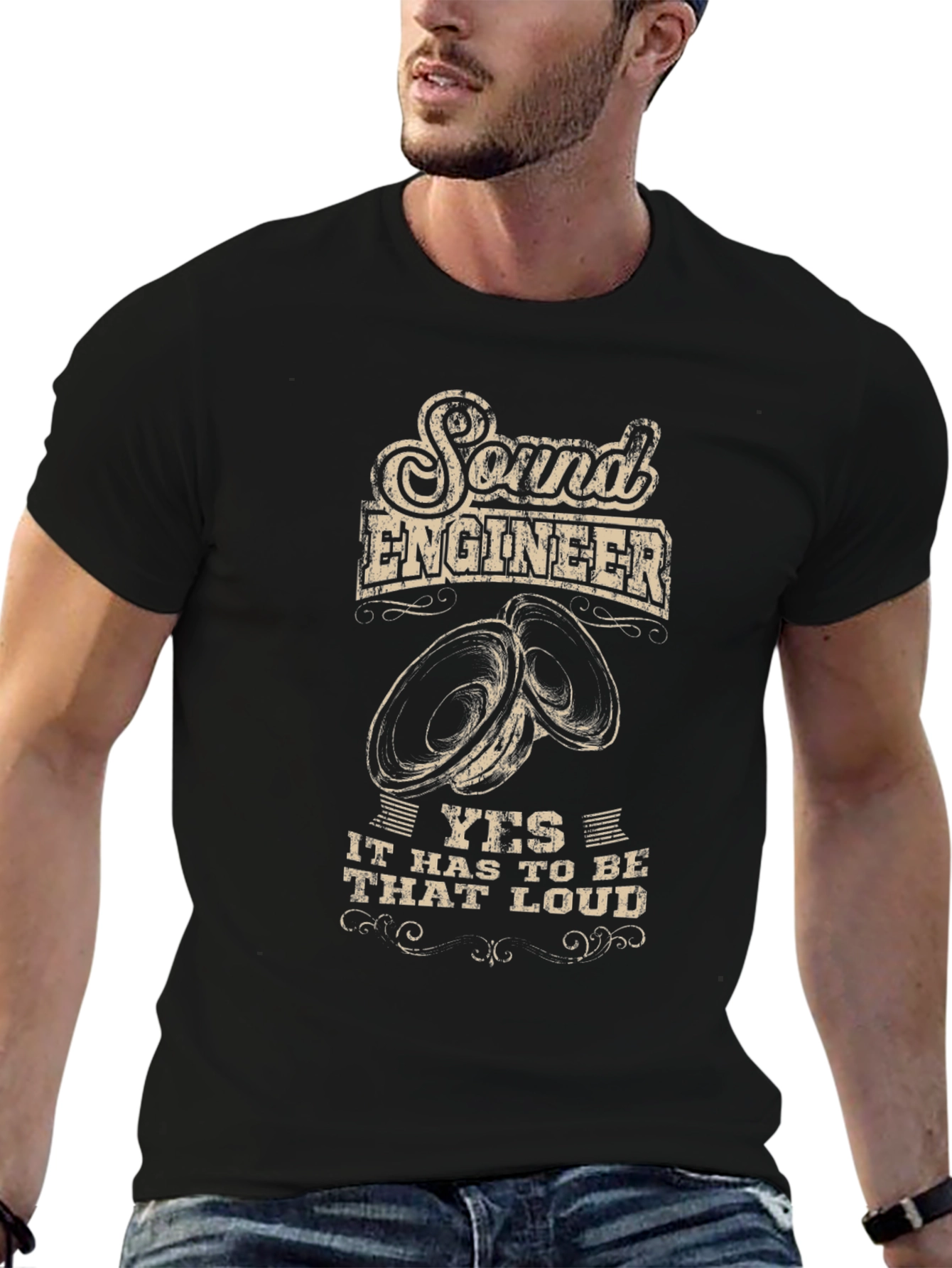 Sound Engineer Loud Speaker Graphic Tee