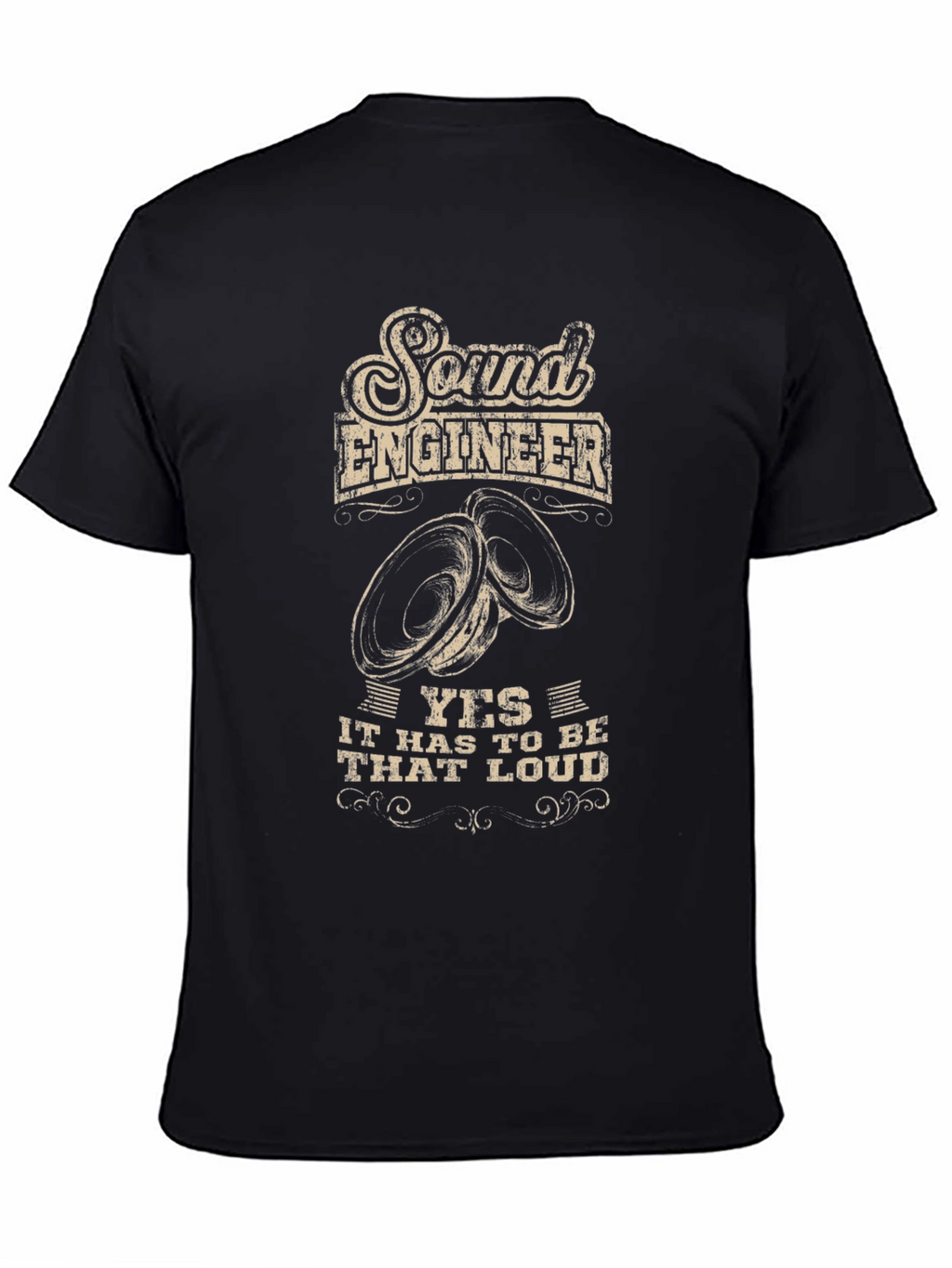 Sound Engineer Loud Speaker Graphic Tee