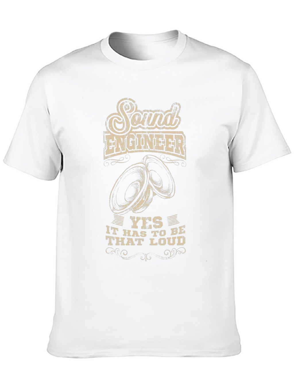 Sound Engineer Loud Speaker Graphic Tee