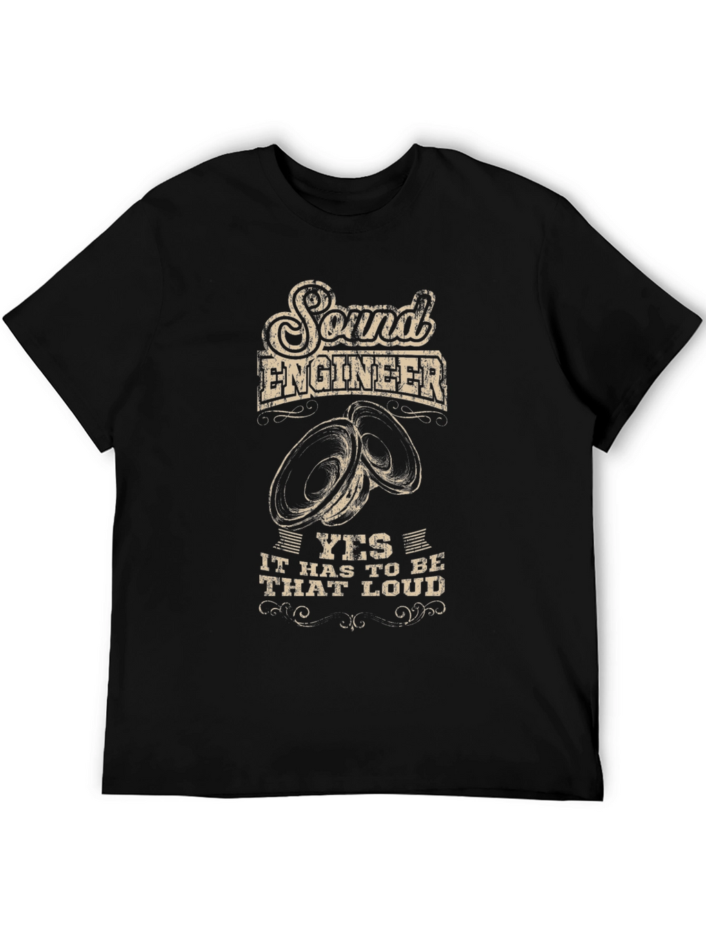 Sound Engineer Loud Speaker Graphic Tee