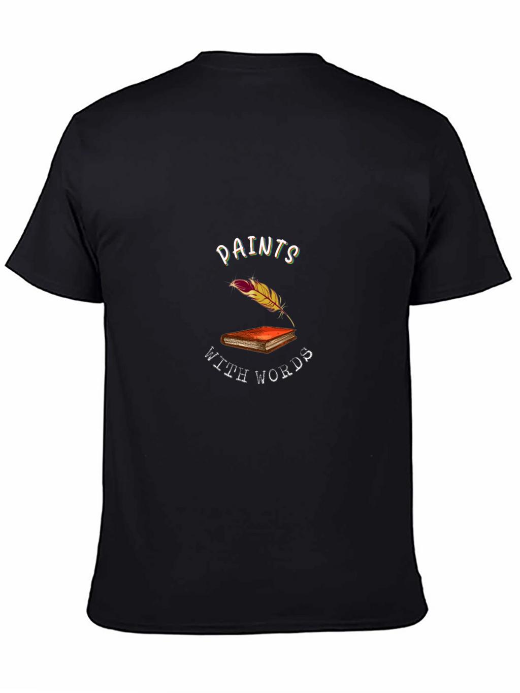 Paints With Words Black T-Shirt