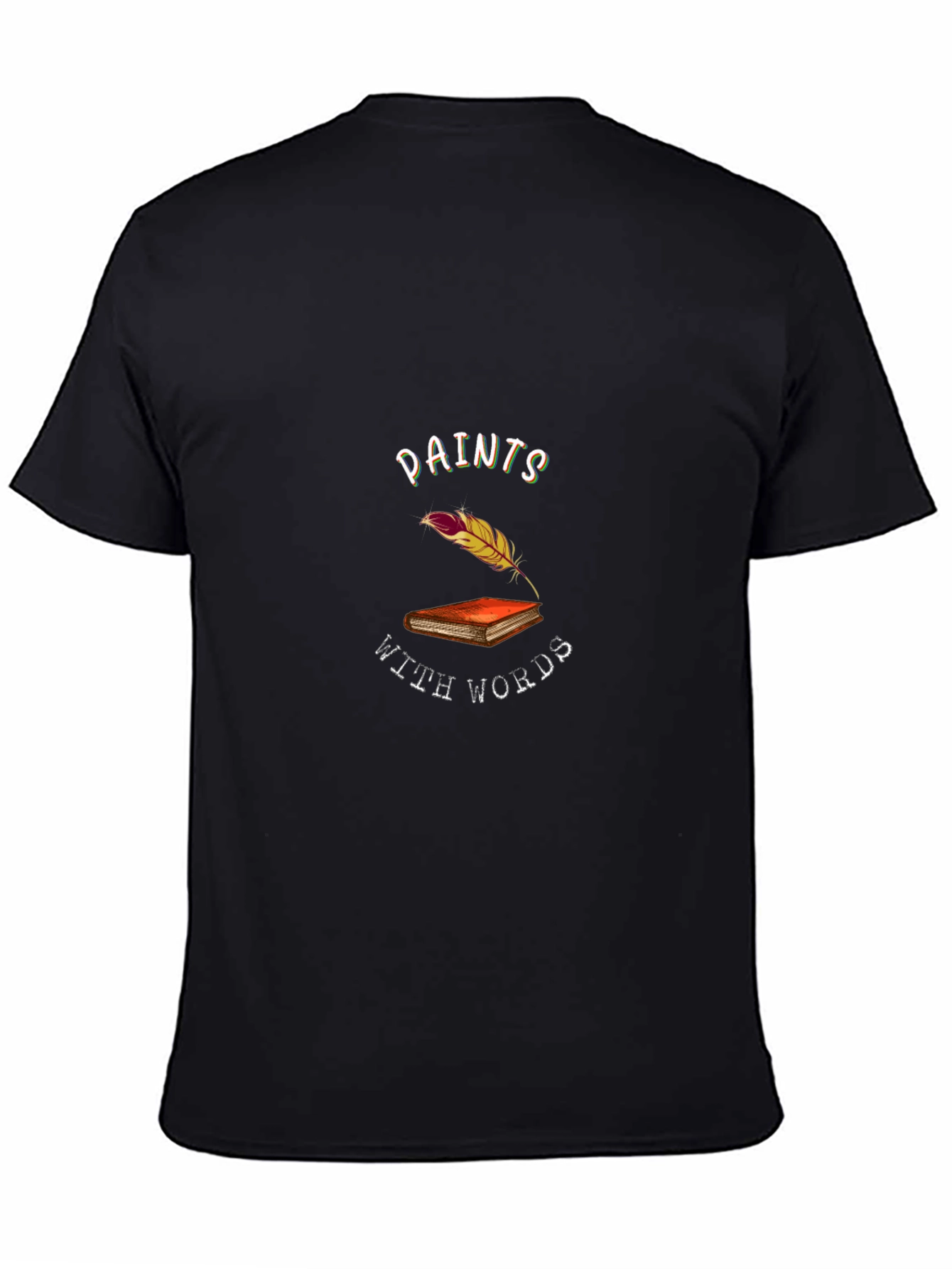 Paints With Words Black T-Shirt