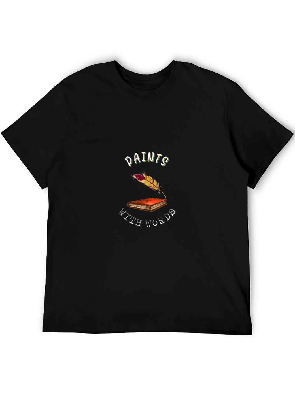 Paints With Words Black T-Shirt
