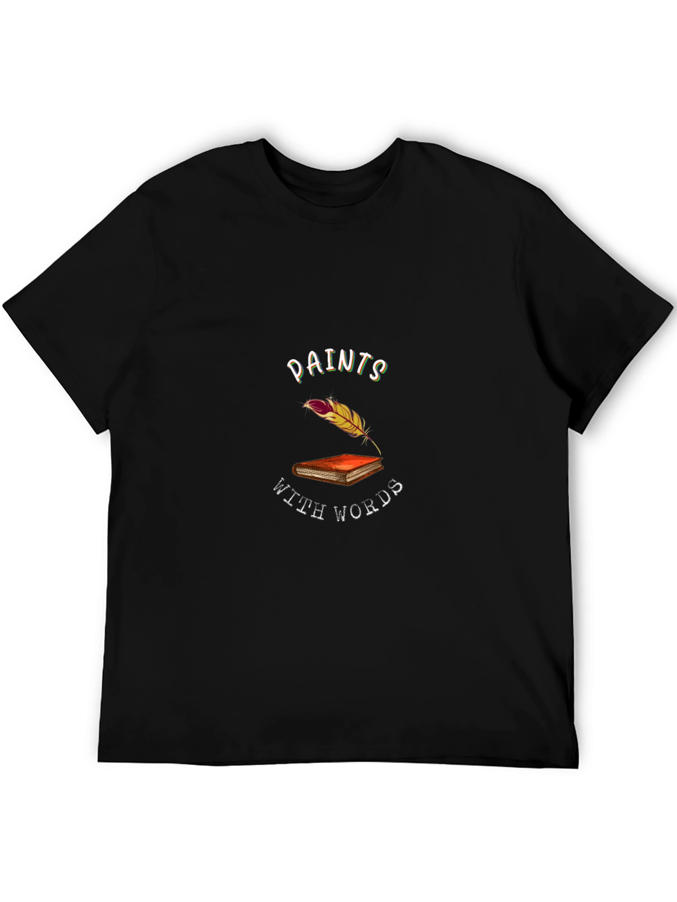 Paints With Words Black T-Shirt