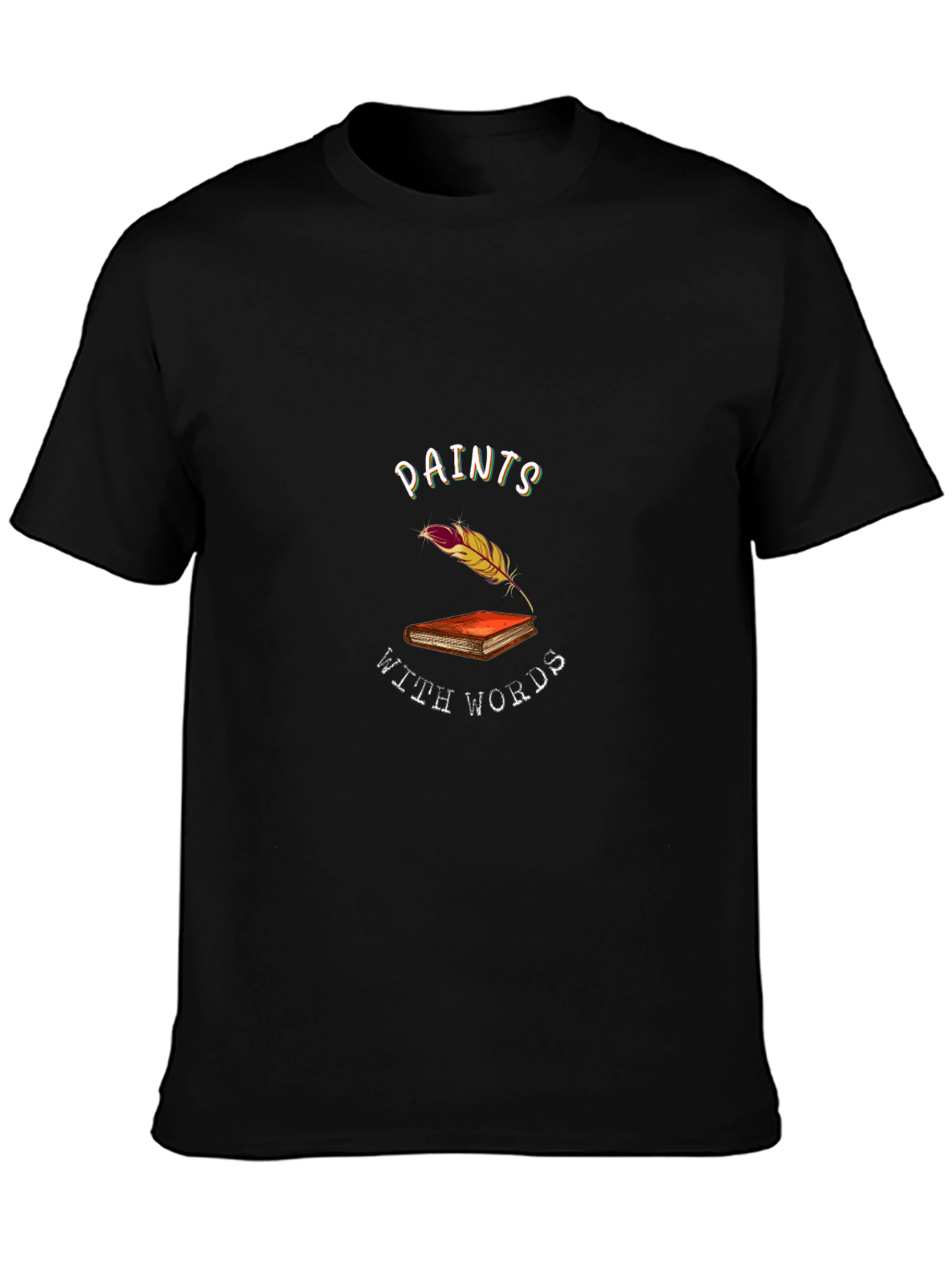 Paints With Words Black T-Shirt