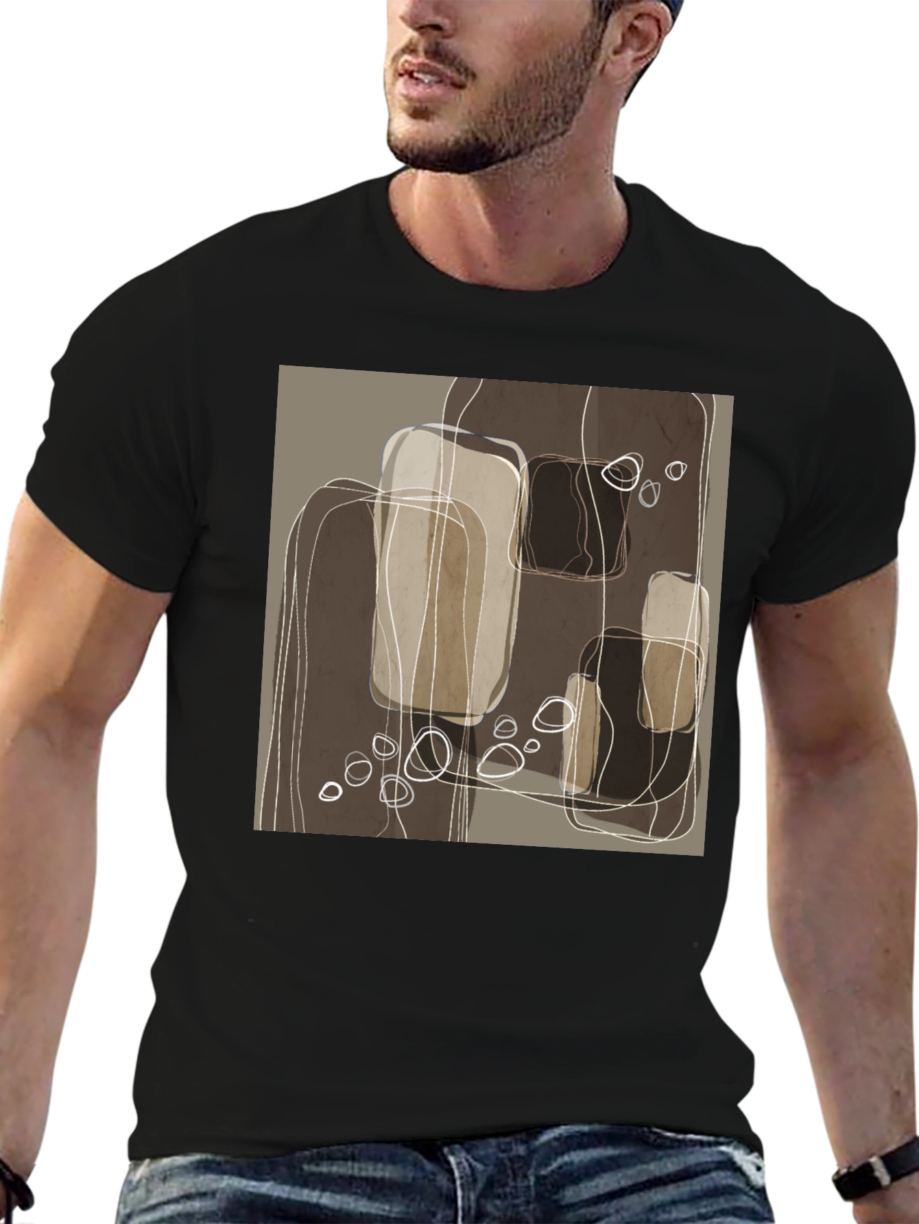 Abstract Geometric Art Tee - Modern Graphic T-Shirt