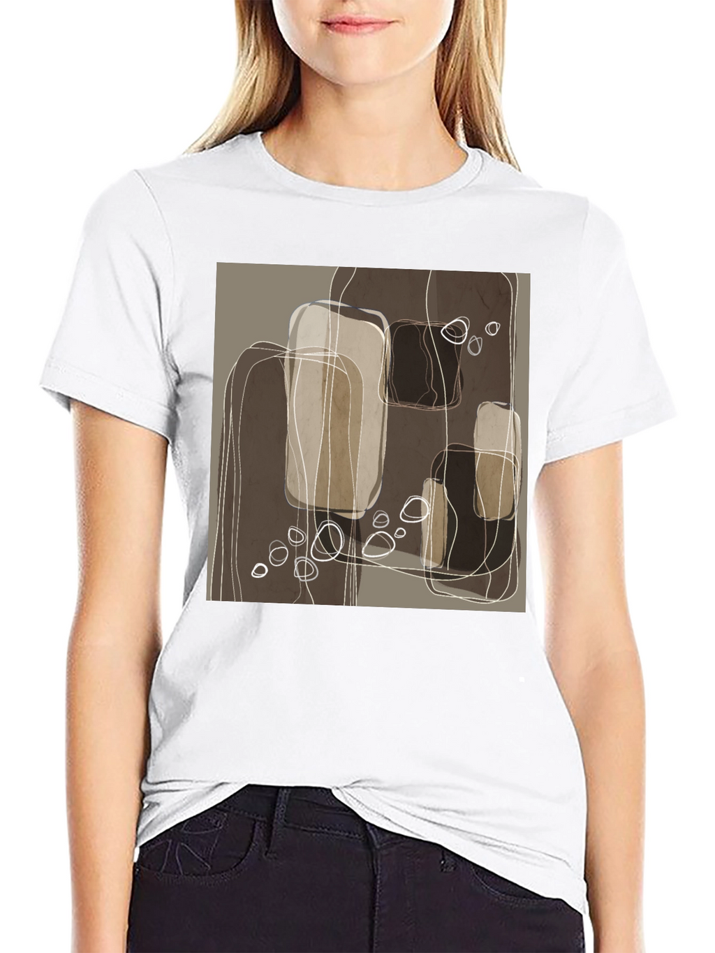 Abstract Geometric Art Tee - Modern Graphic T-Shirt