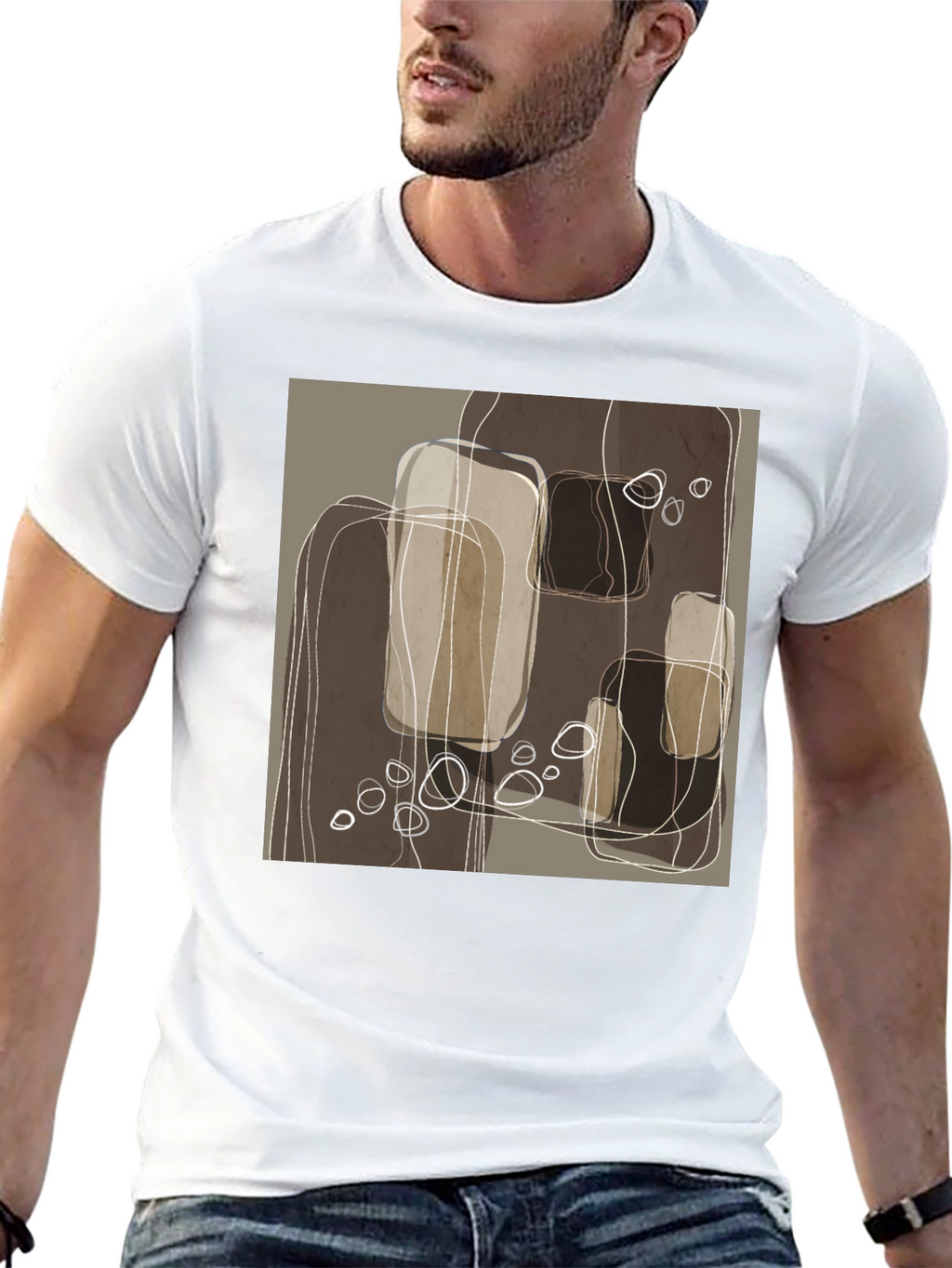 Abstract Geometric Art Tee - Modern Graphic T-Shirt
