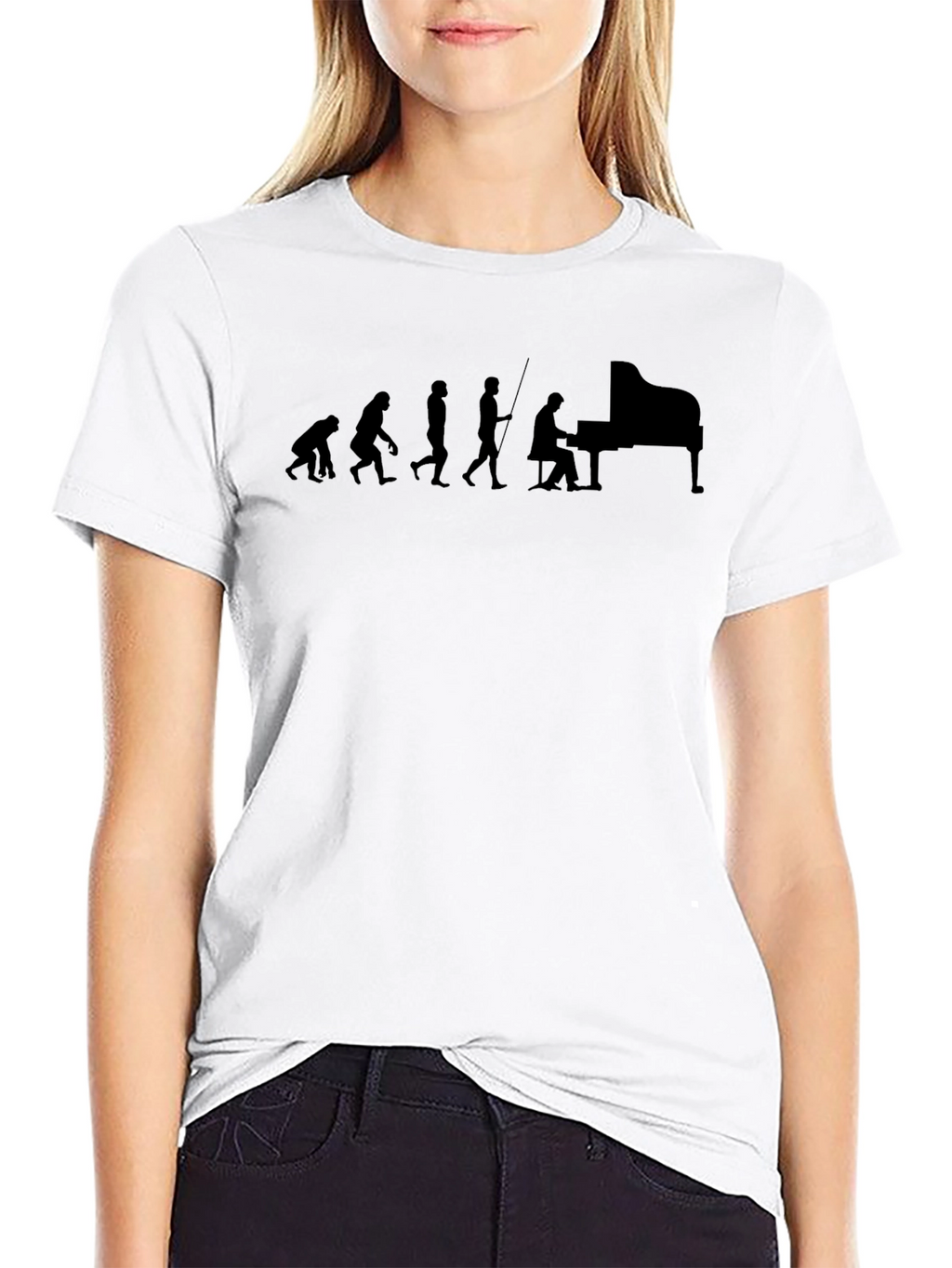 Evolution of Piano Player T-Shirt