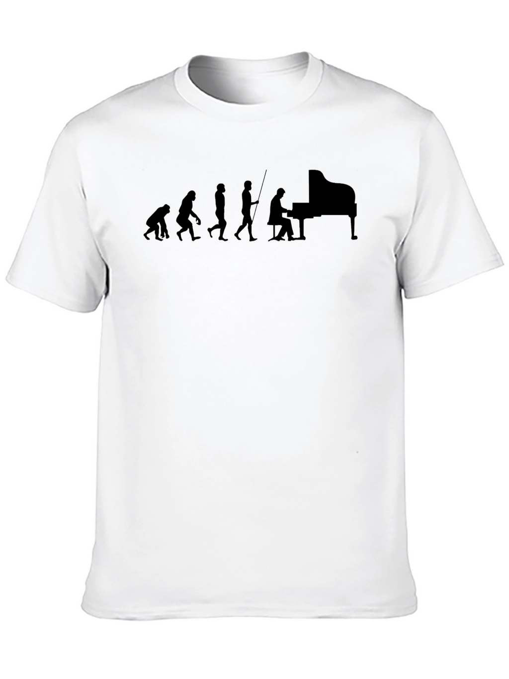 Evolution of Piano Player T-Shirt