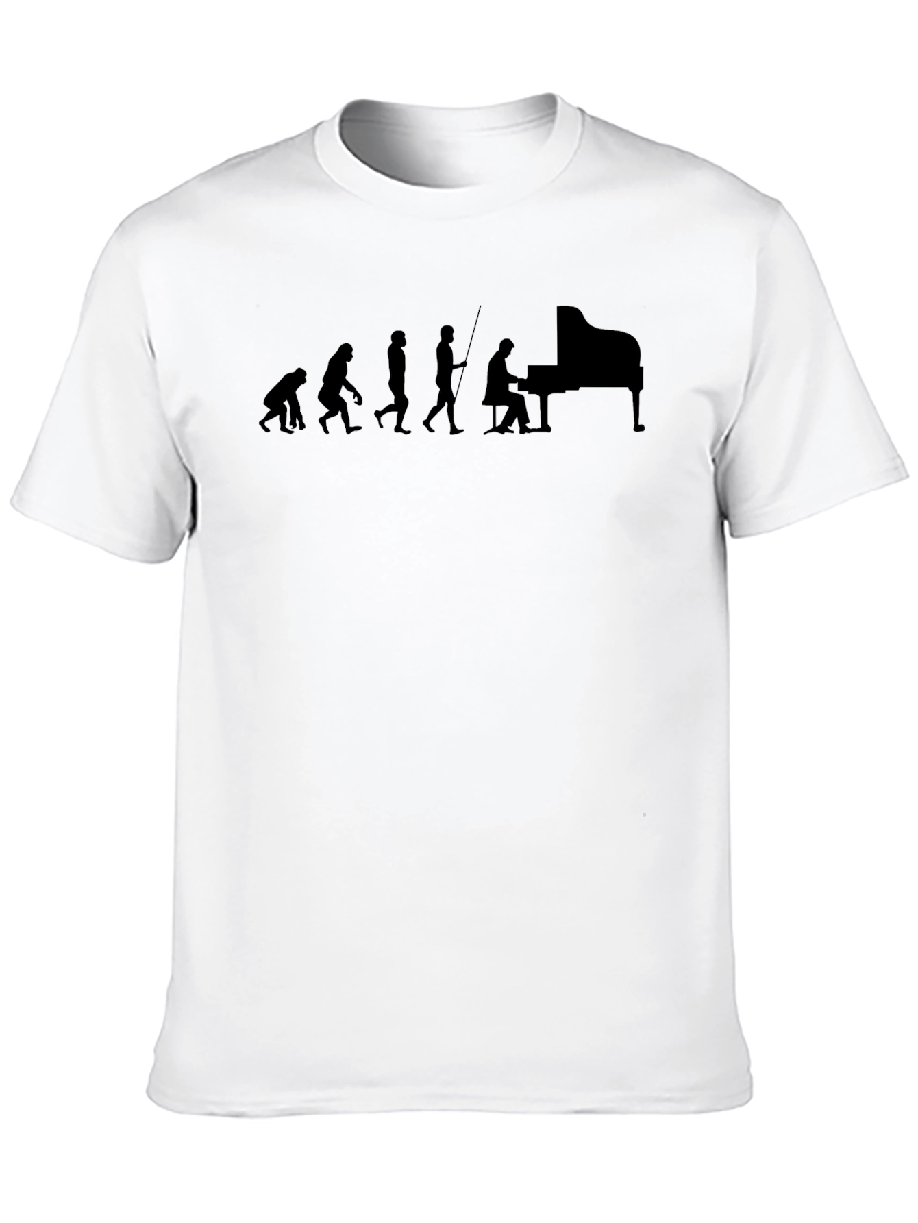 Evolution of Piano Player T-Shirt