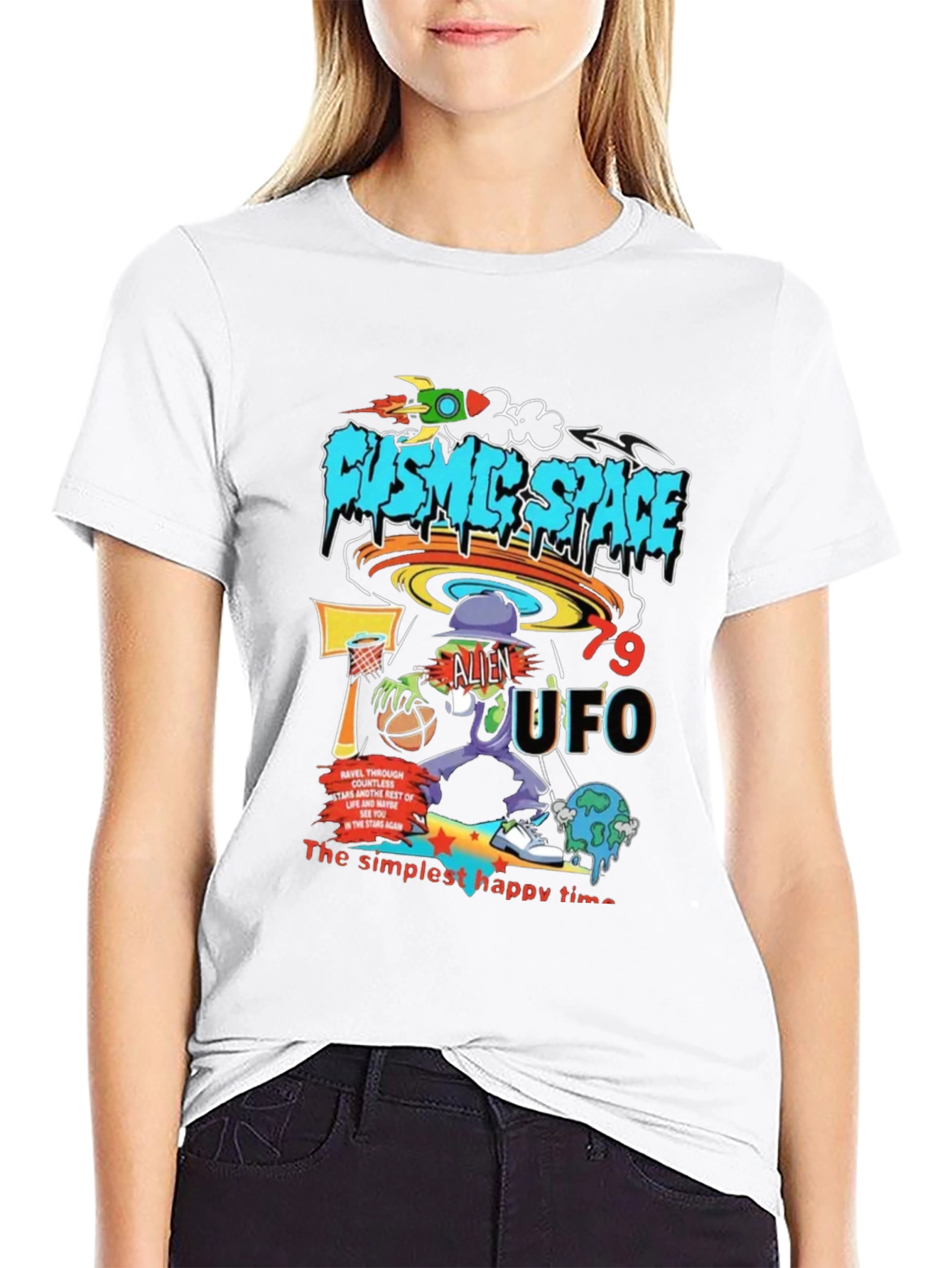 Cosmic Space Alien UFO T-Shirt