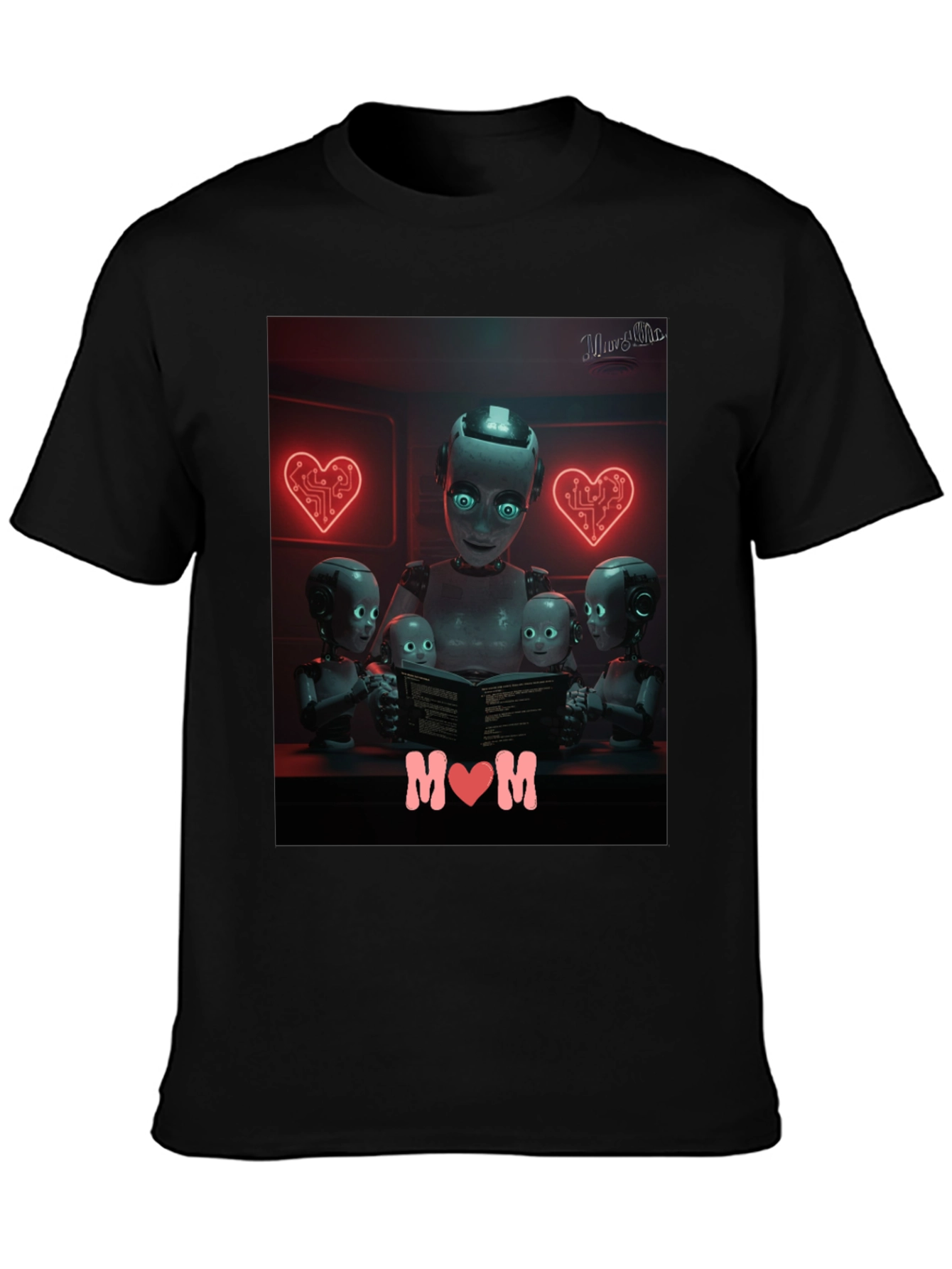 Robot Mom T-Shirt - Futuristic Family Love