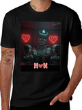 Robot Mom T-Shirt - Futuristic Family Love