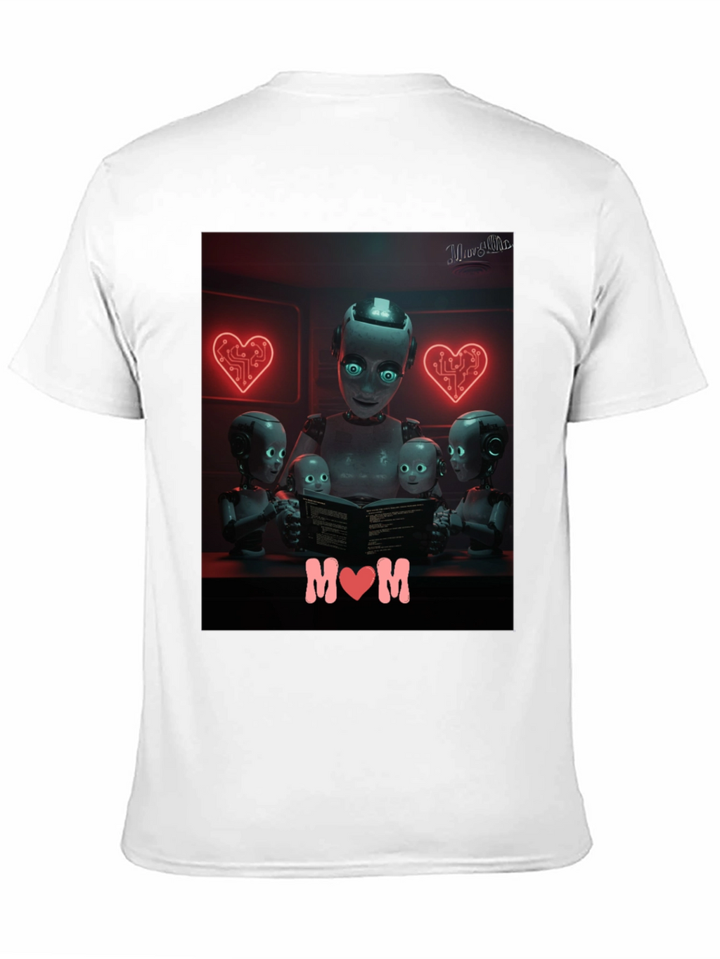 Robot Mom T-Shirt - Futuristic Family Love