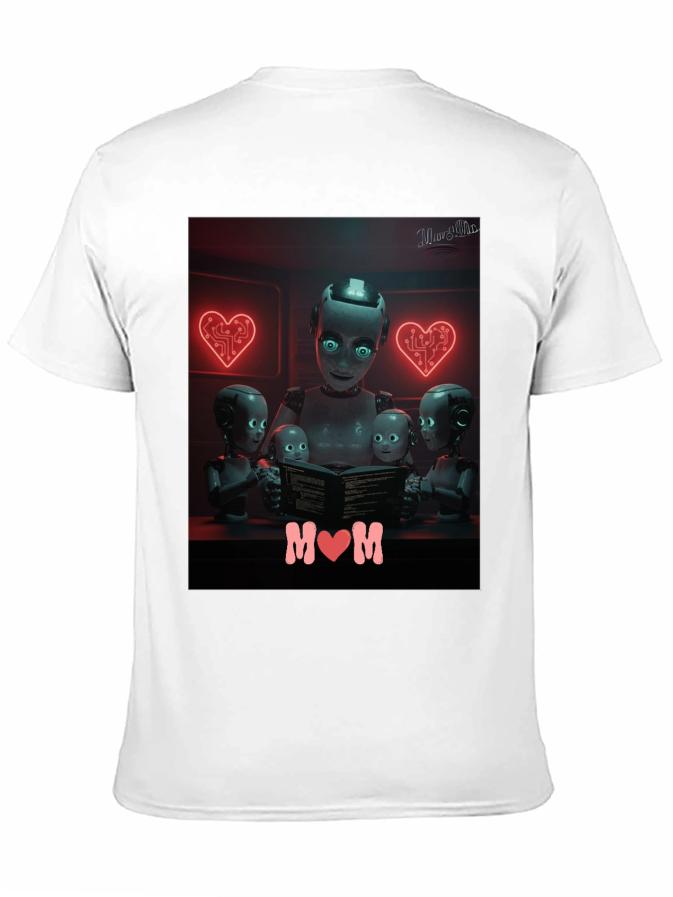 Robot Mom T-Shirt - Futuristic Family Love