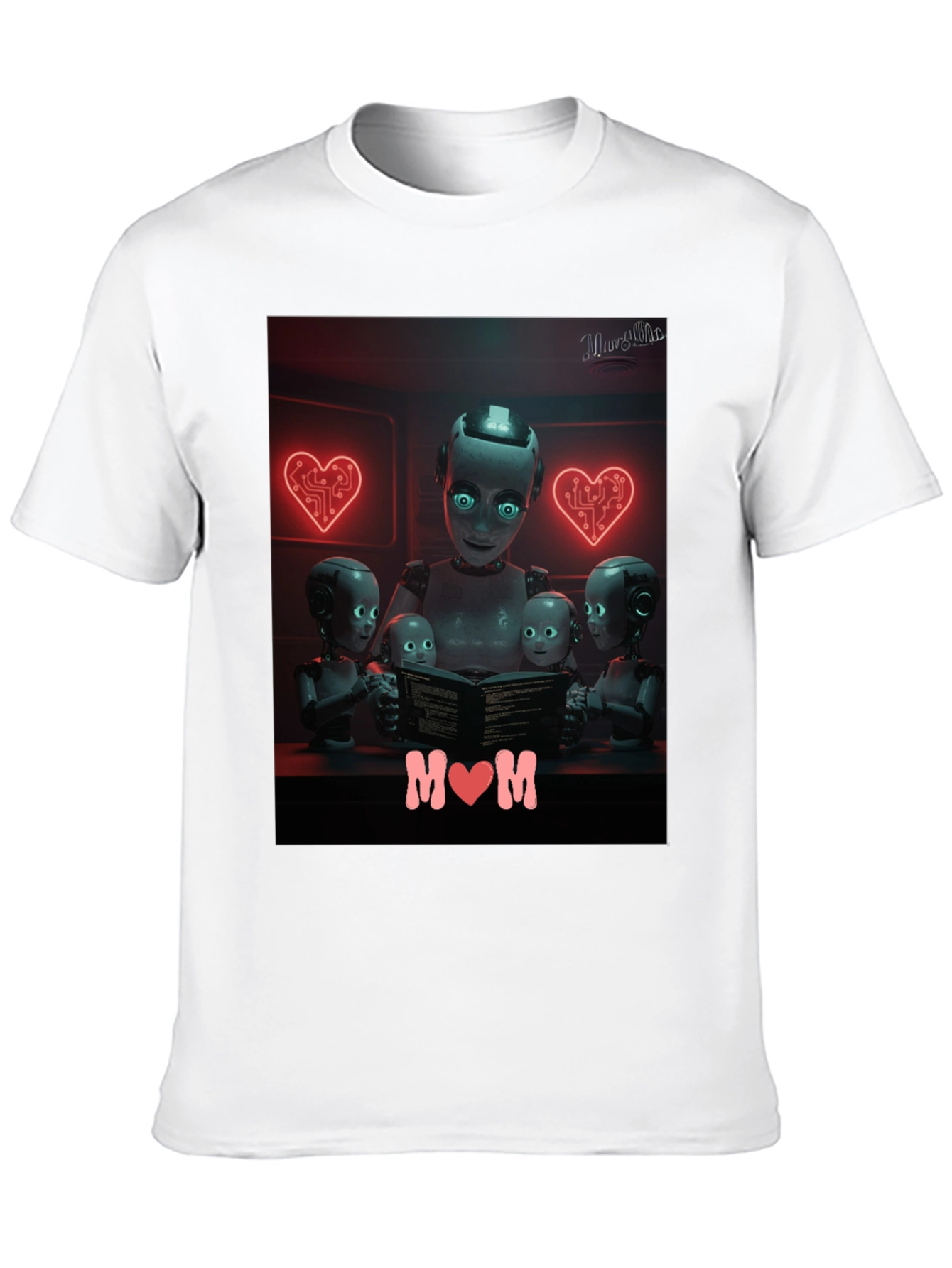 Robot Mom T-Shirt - Futuristic Family Love
