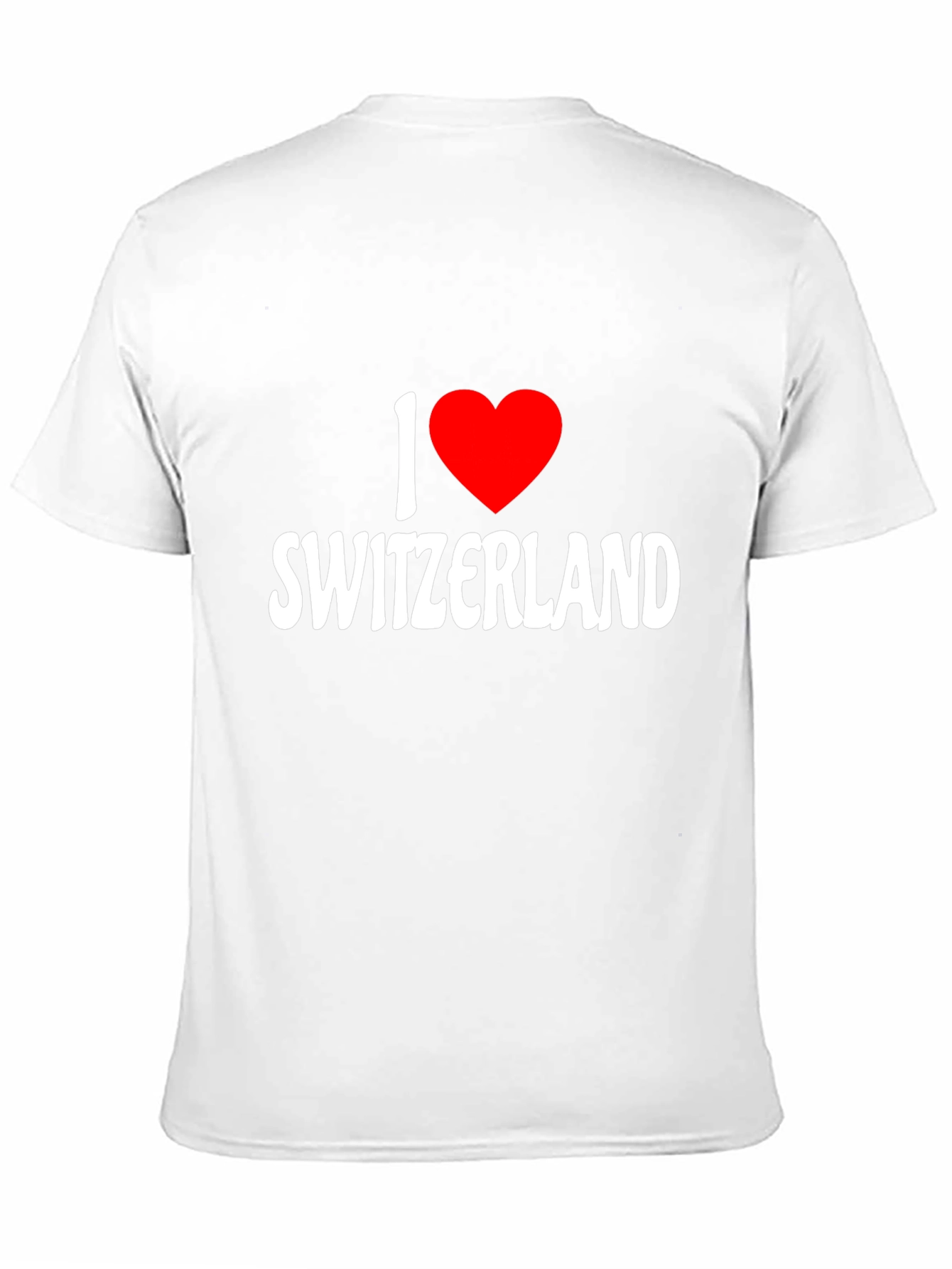 I Love Switzerland Graphic Black T-Shirt