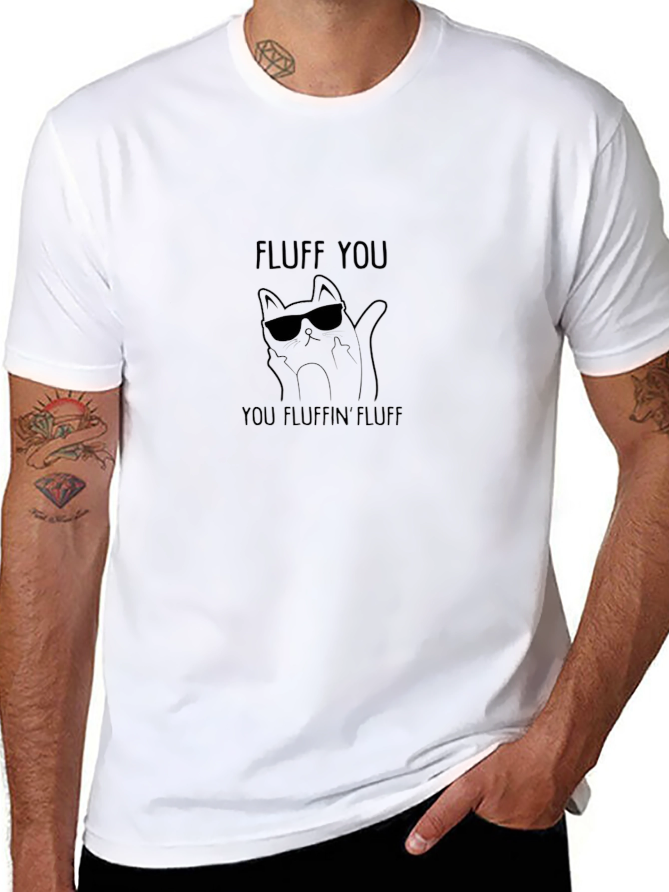Fluff You Funny Cat T-Shirt - Cool Kitty Tee