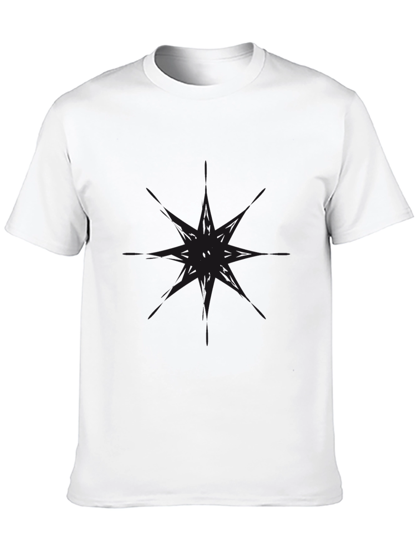 Mens Black Graphic Tee - Modern Style