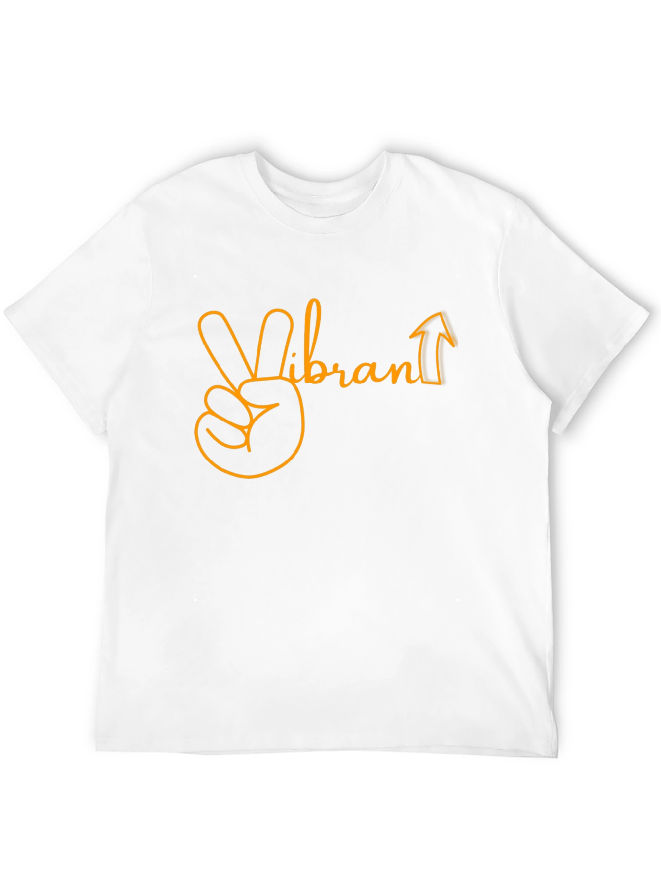 Vibrant Up Graphic Tee - Black Cotton Blend