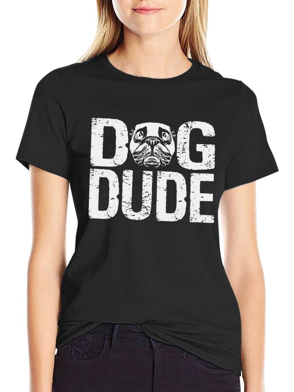 Dog Dude Graphic T-Shirt - Mens Black Tee
