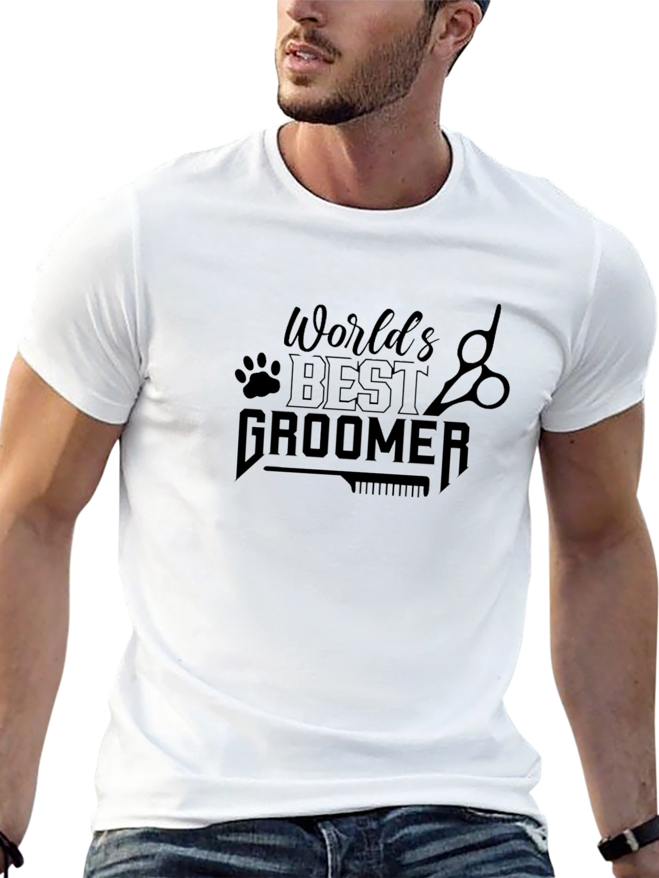 Worlds Best Groomer Black T-Shirt