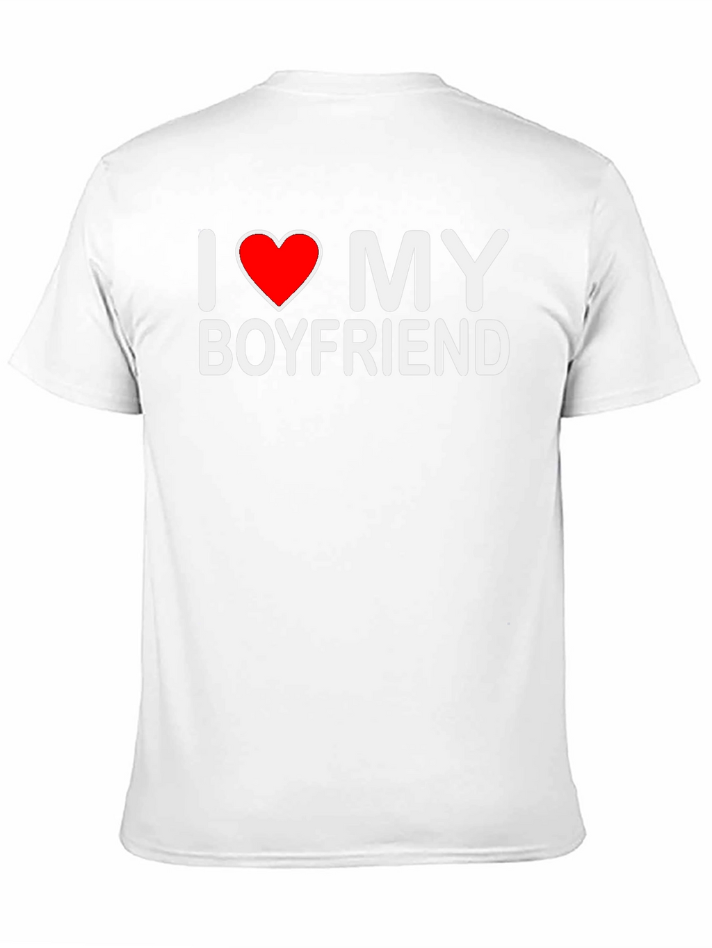 I Love My Boyfriend Black T-Shirt