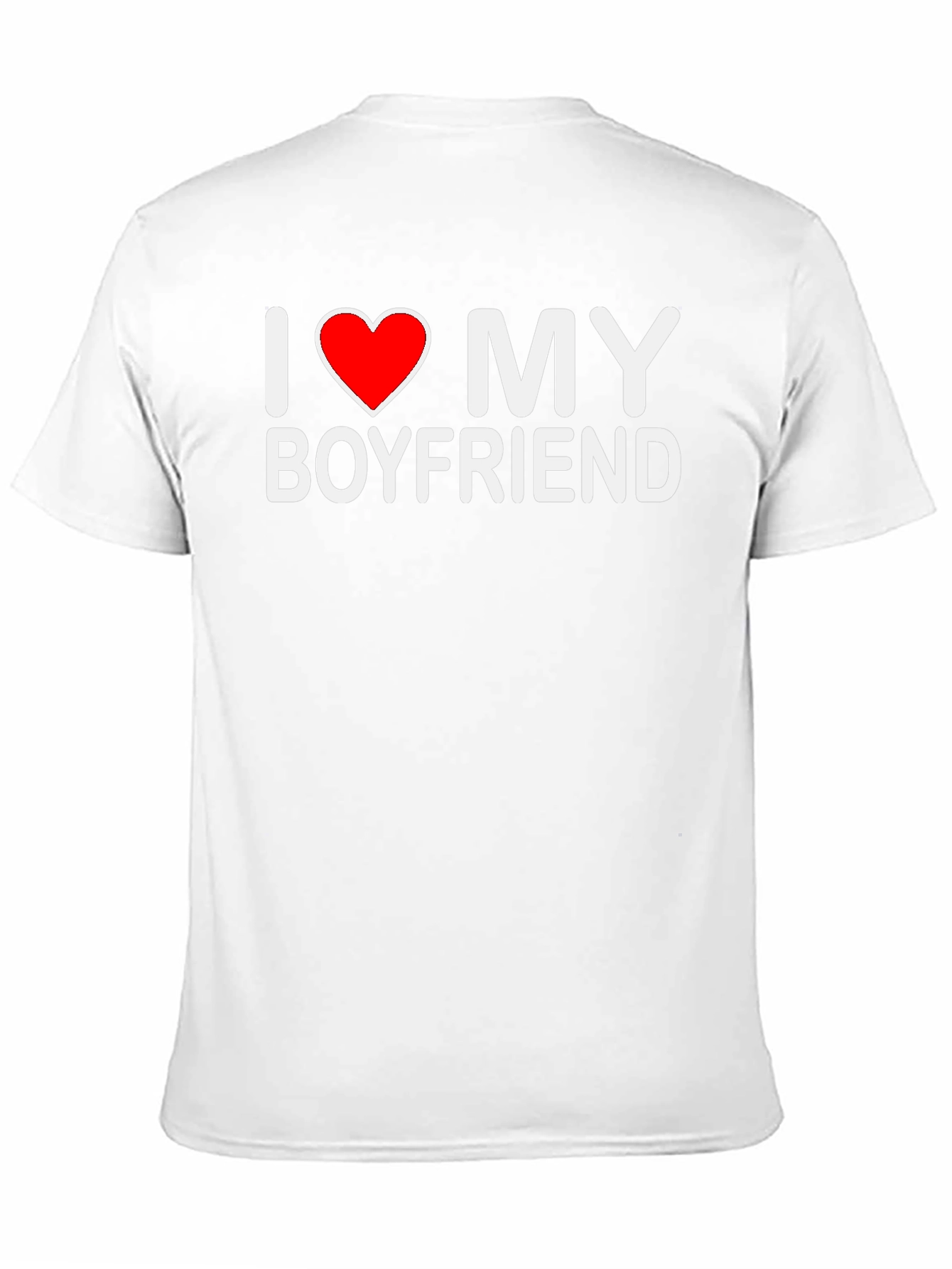 I Love My Boyfriend Black T-Shirt