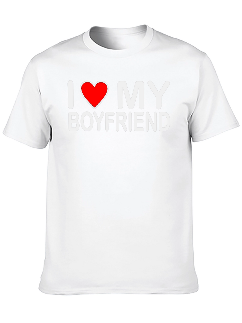 I Love My Boyfriend Black T-Shirt
