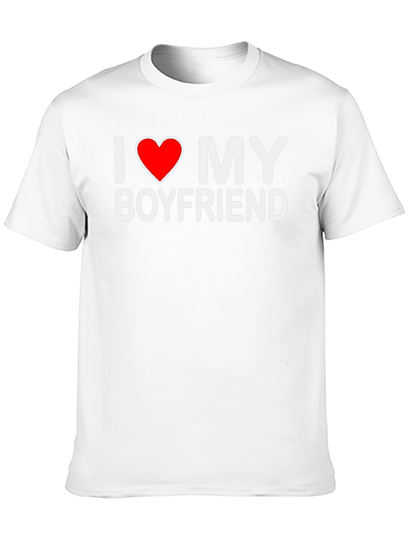 I Love My Boyfriend Black T-Shirt