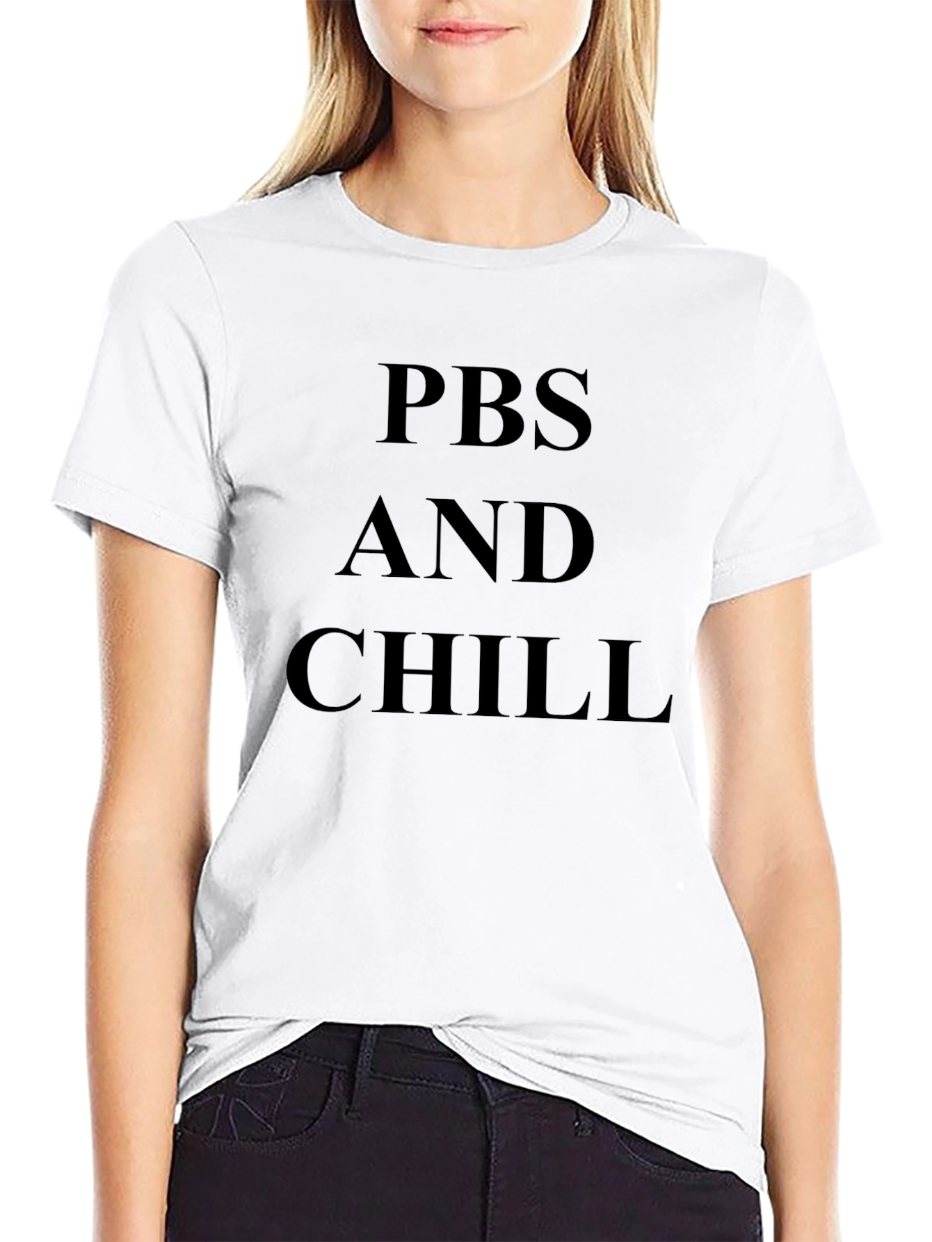 PBS and Chill Black Graphic Tee