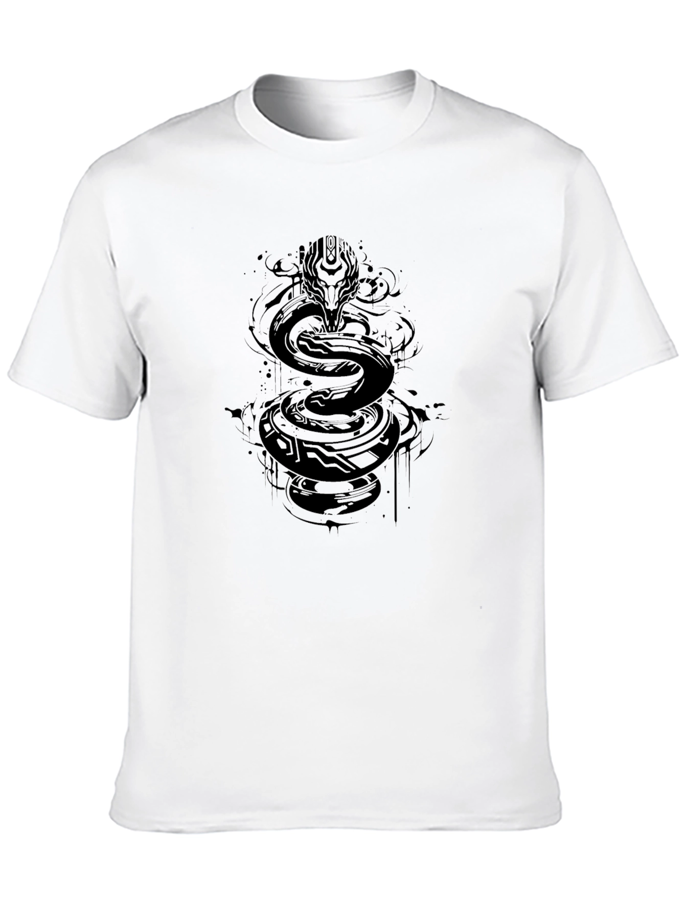 Serpent Graphic Tee - Mens Black T-Shirt
