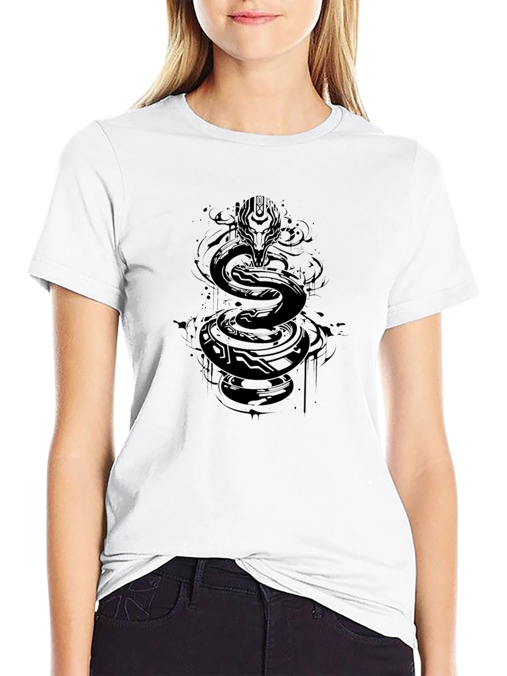 Serpent Graphic Tee - Mens Black T-Shirt